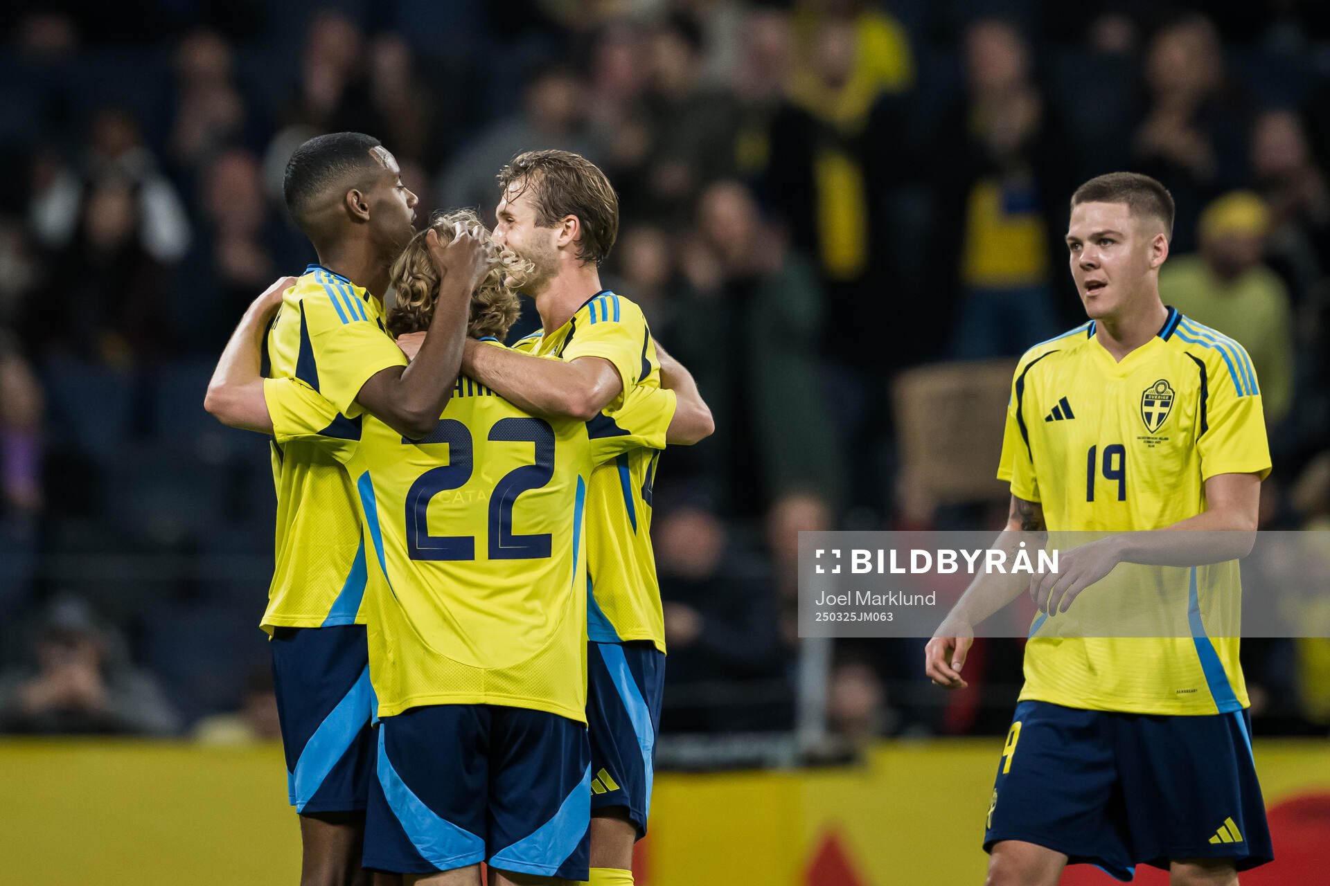 Alexander Isak, Sebastian Nanasi, and Benjamin Nygren of