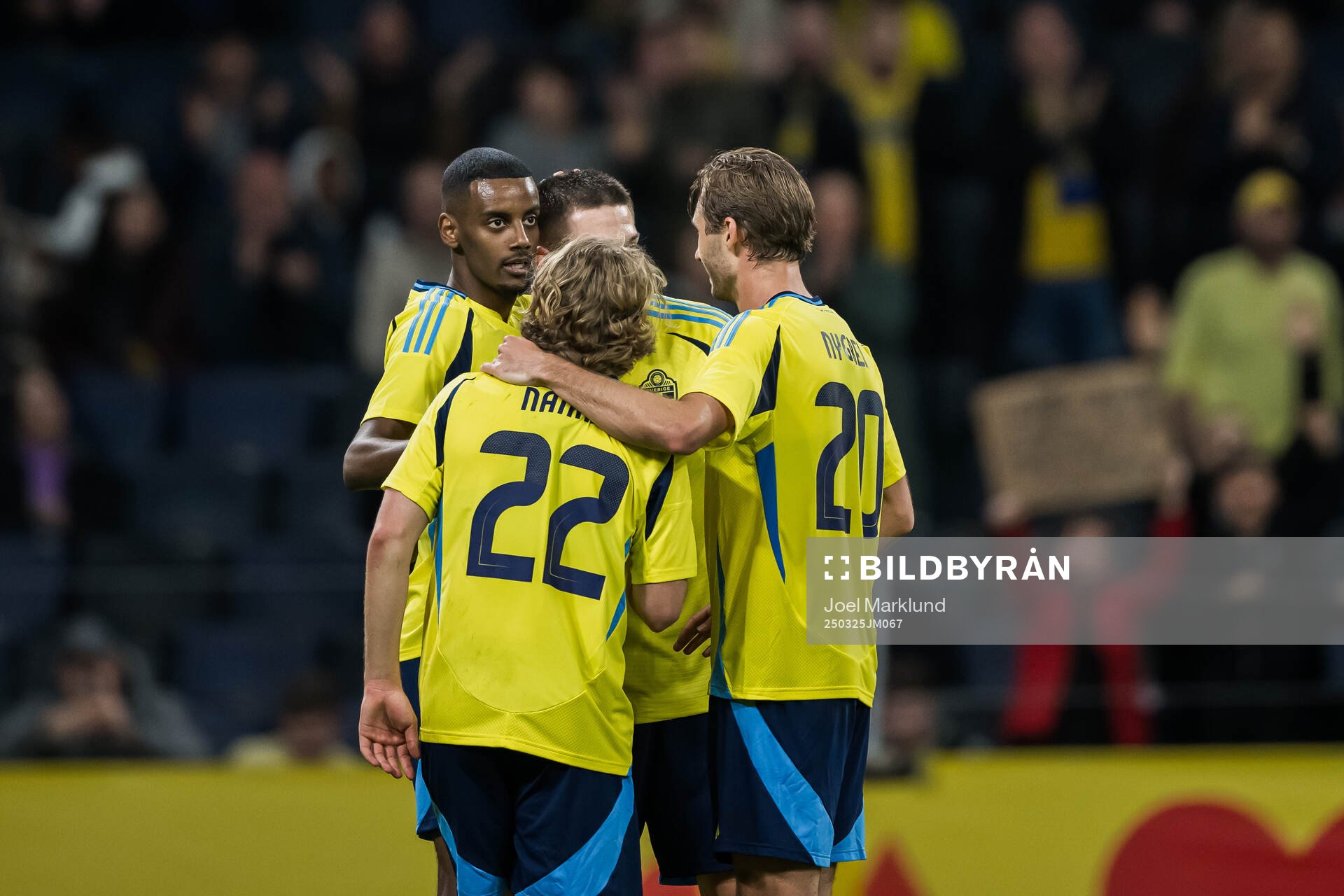 Alexander Isak, Sebastian Nanasi, and Benjamin Nygren of