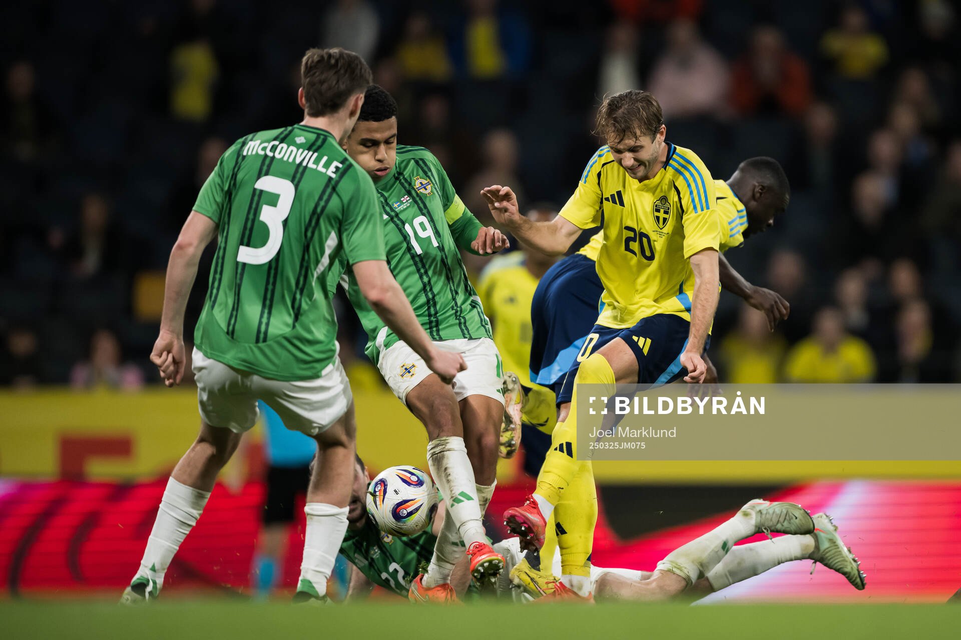 Shea Charles of Northern Ireland and Benjamin Nygren of