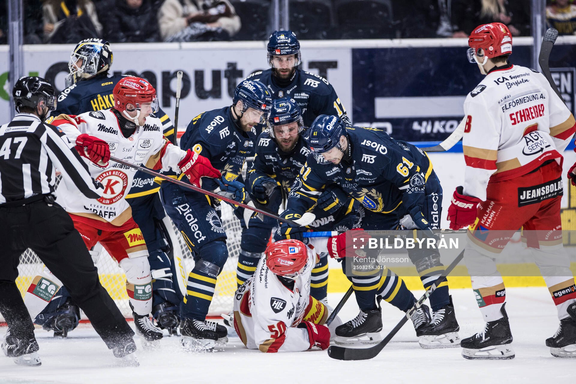 Södertäljes Miikka Pitkänen och Kalmars Veikko Loimaranta