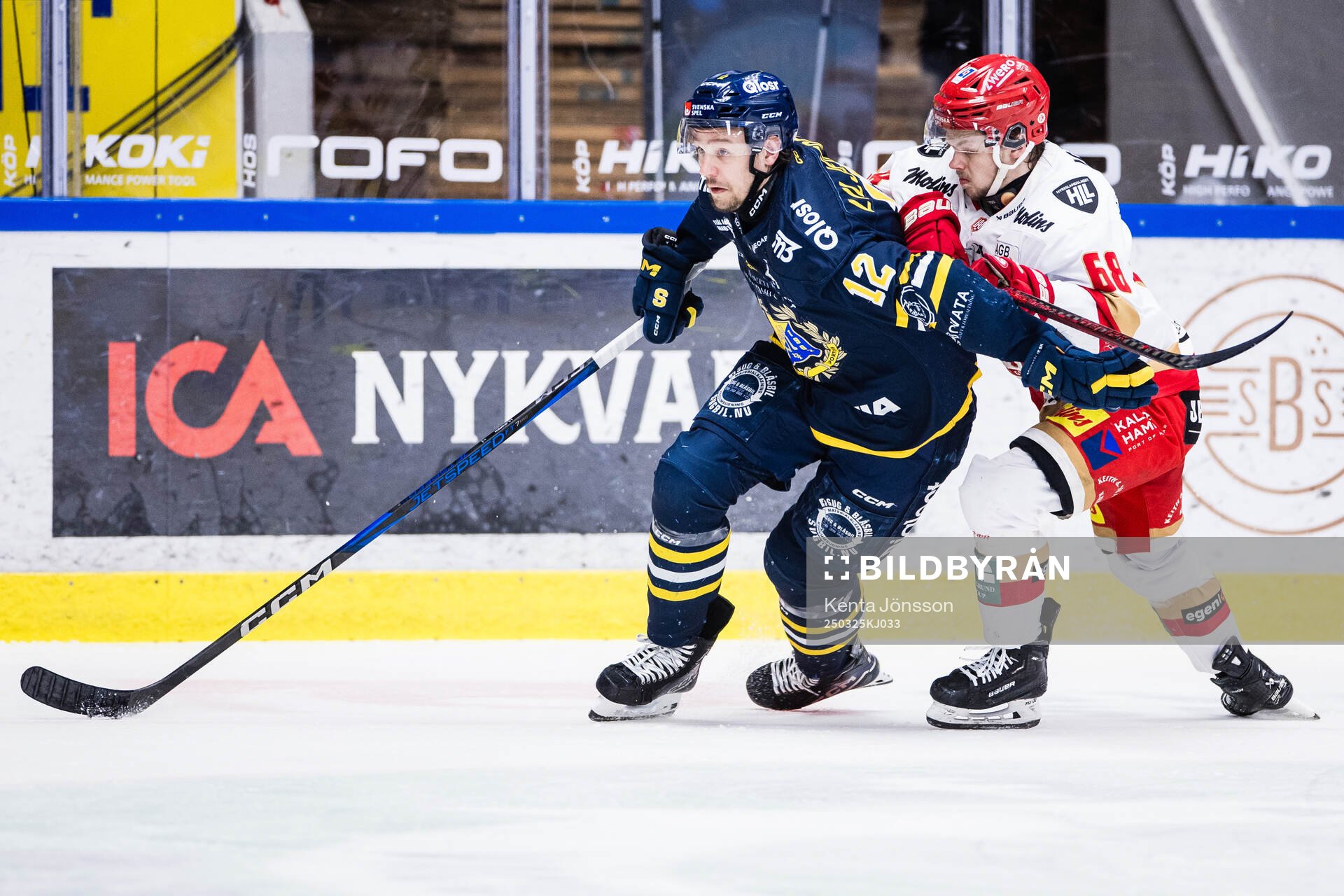 Södertäljes Viktor Liljegren och Kalmars Linus Skager