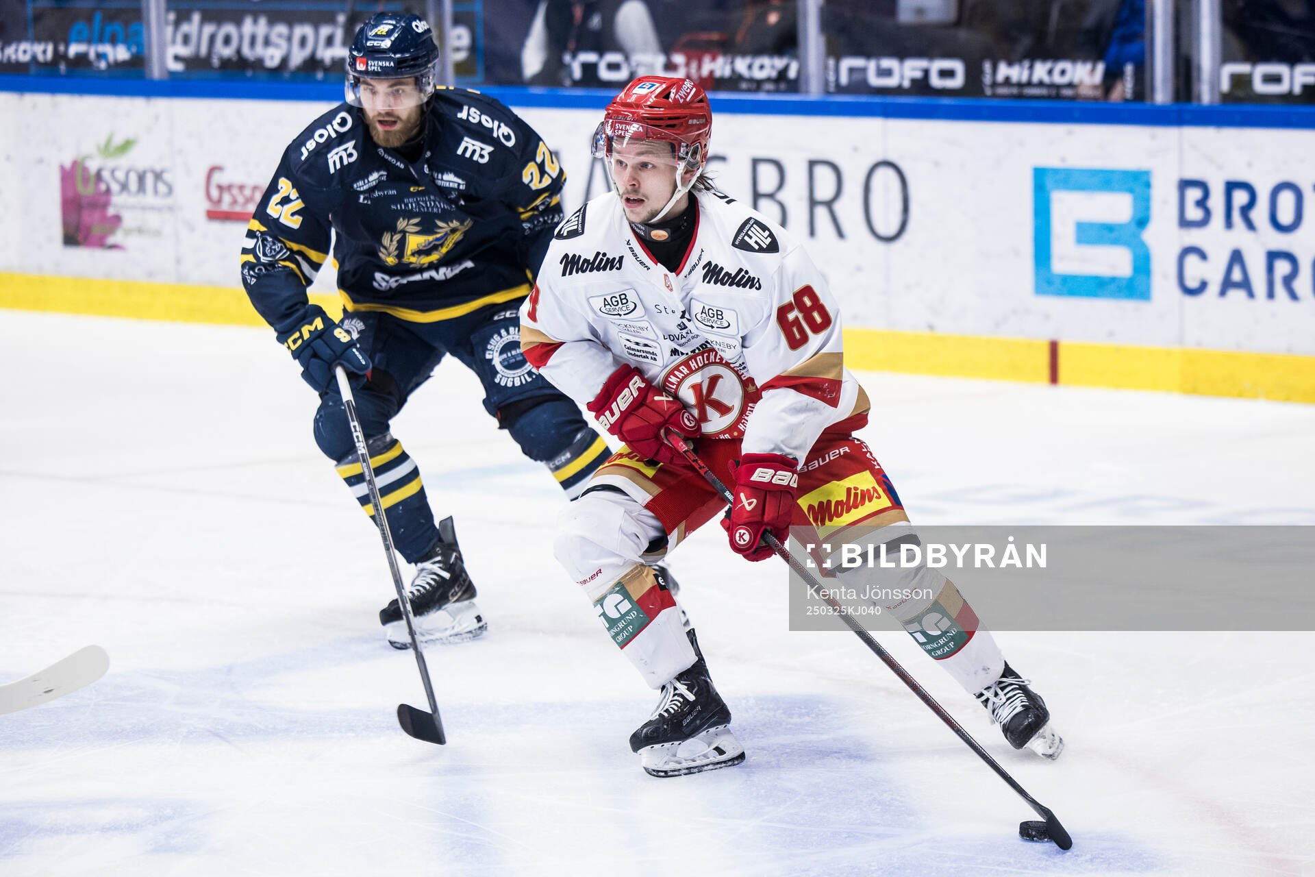 Kalmars Linus Skager och Södertäljes Jacob Bjerselius