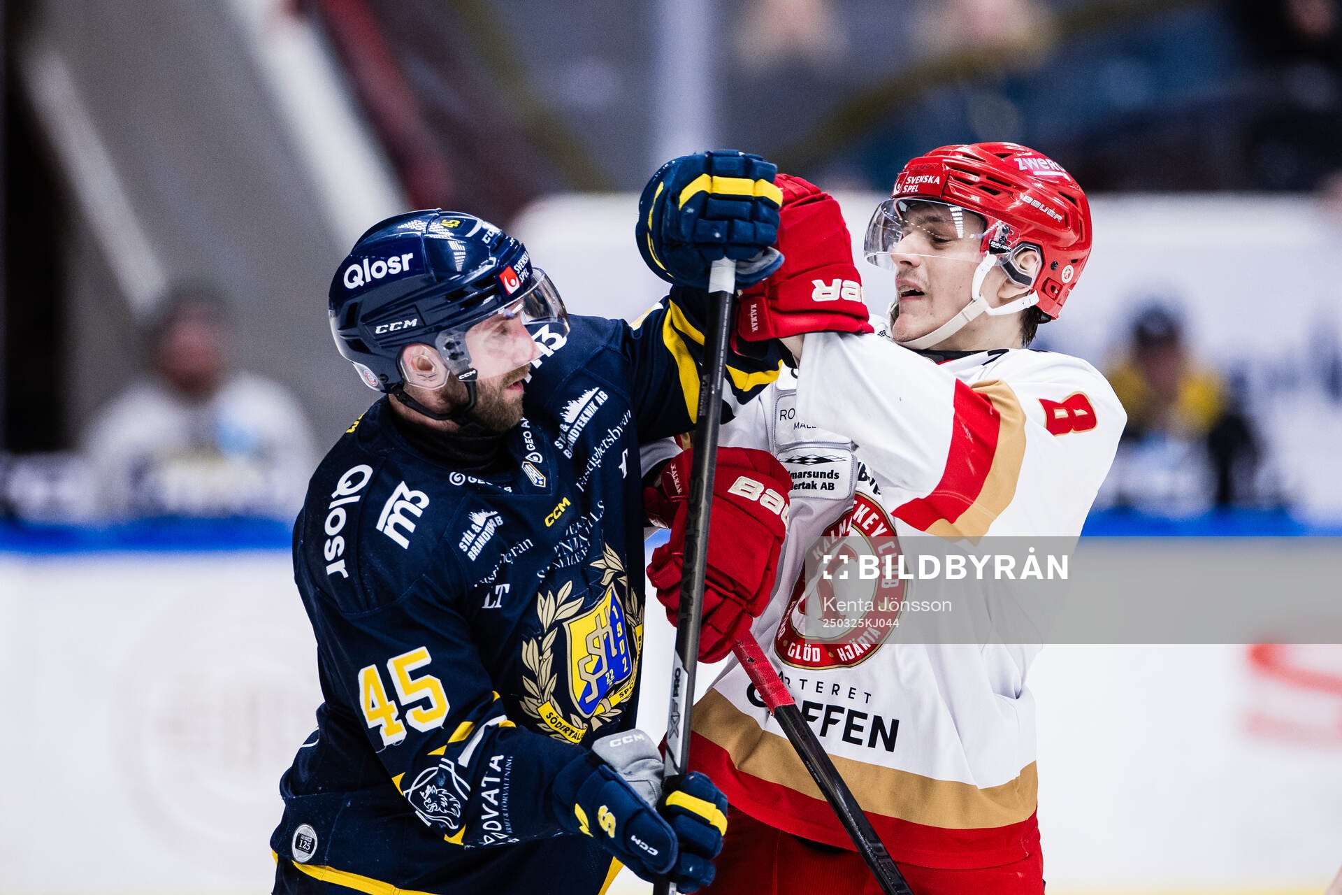 Södertäljes Sebastian Dyk och Kalmars Martin Schreiber
