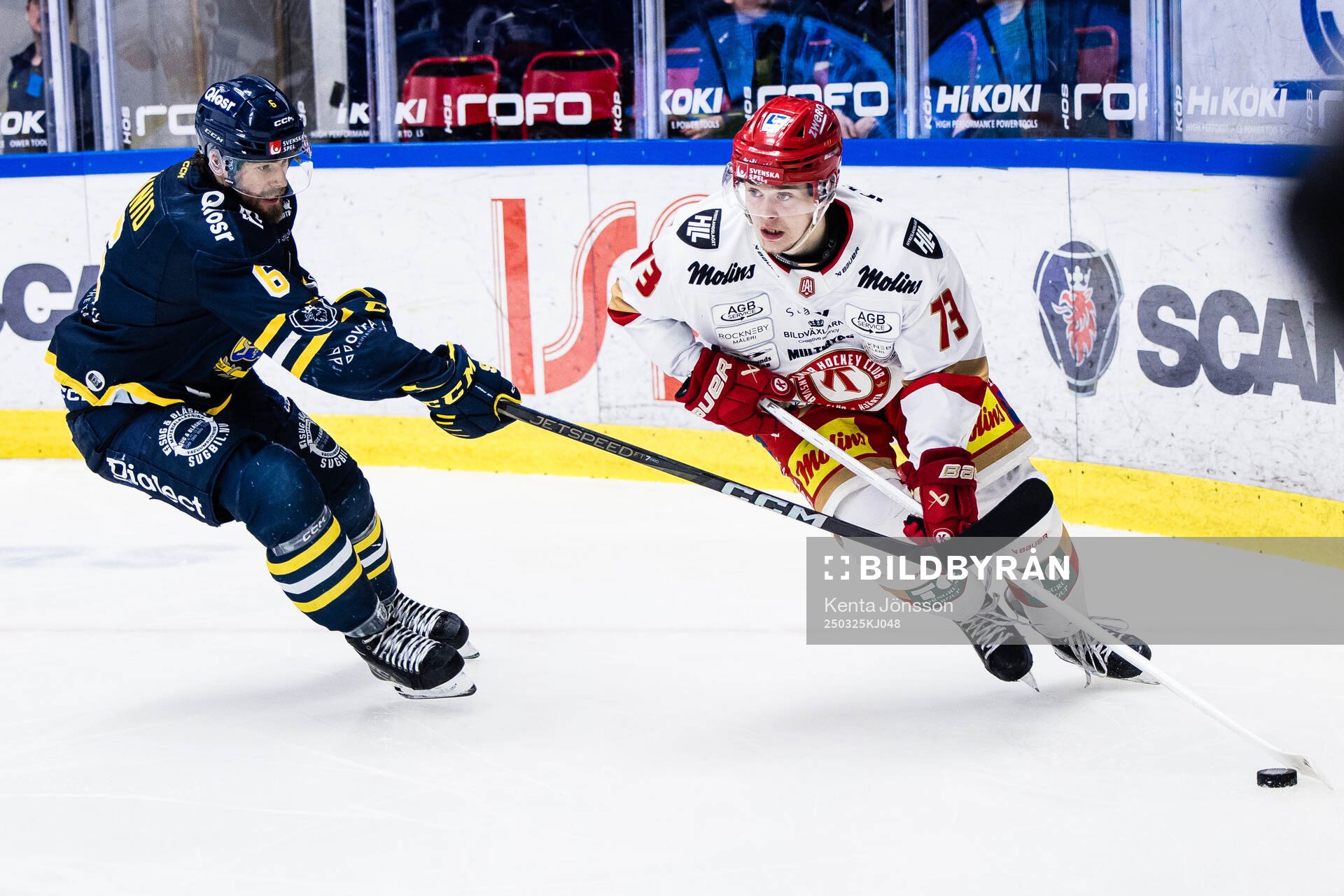 Södertäljes Olli Vainio och Kalmars Valdemar Johansson