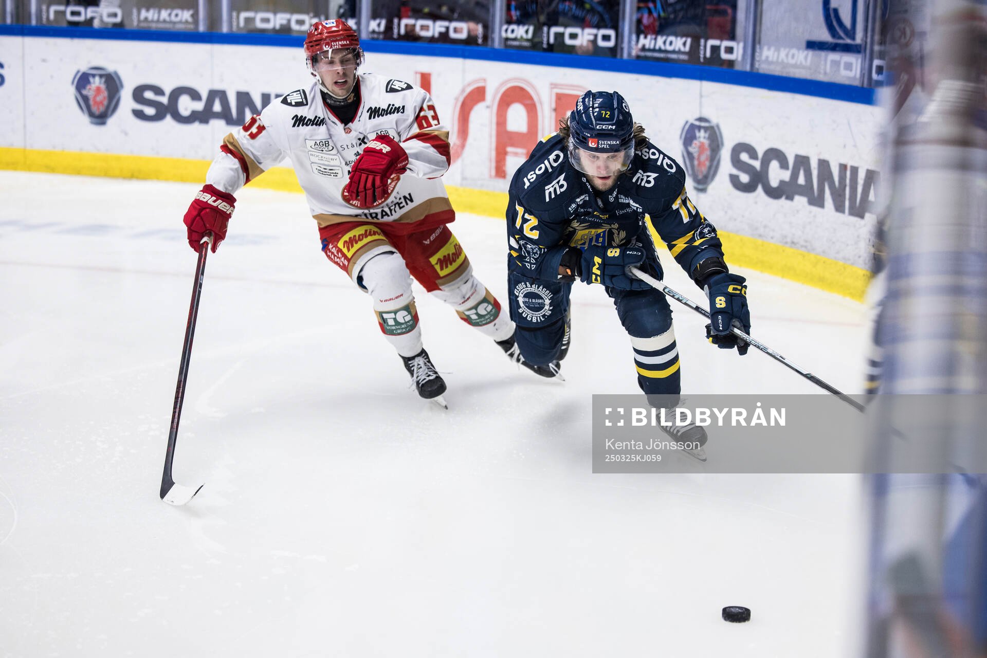 Kalmars Matt Fonteyne och Södertäljes Nicolai Meyer