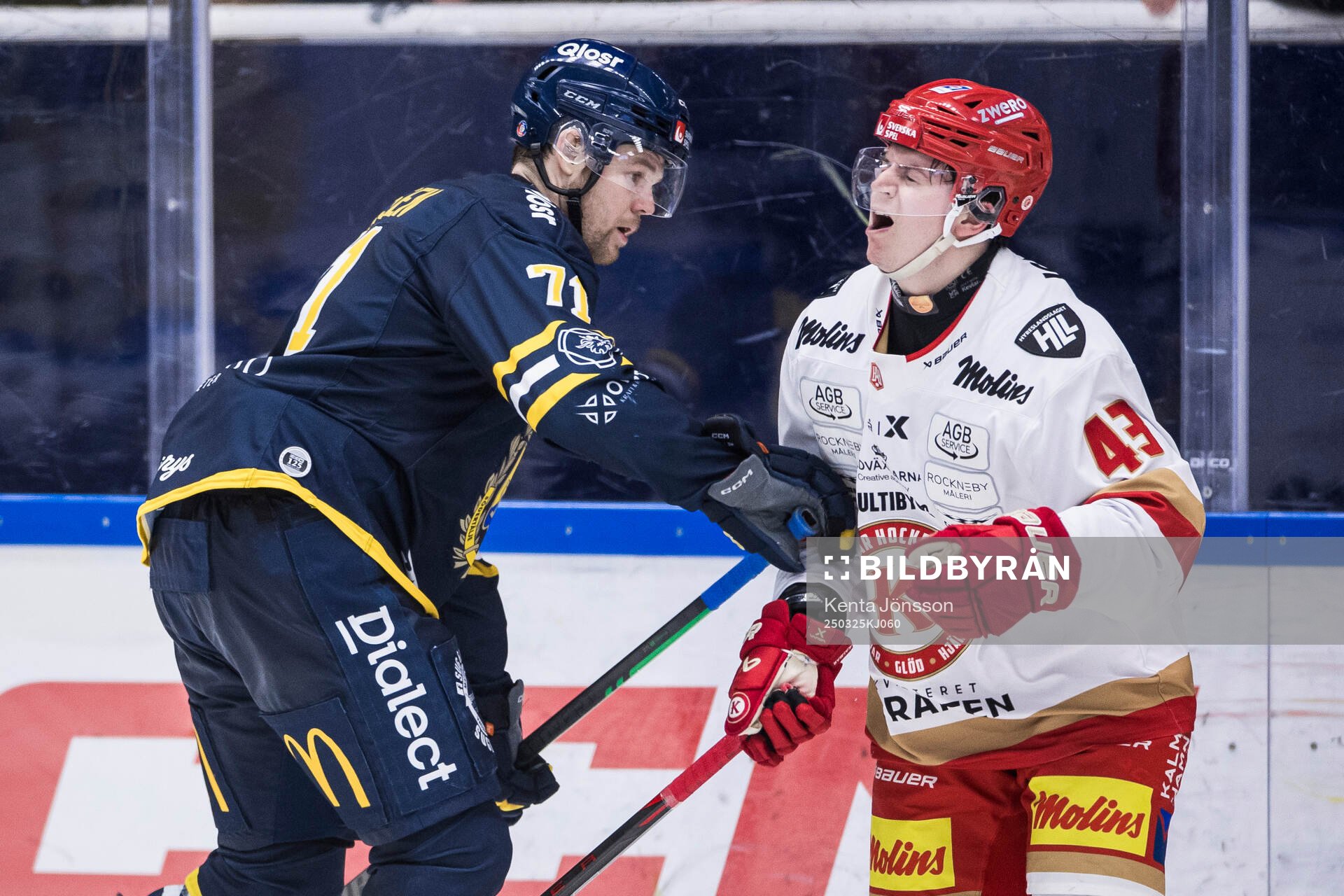 Kalmars William Eckmyhl och Södertäljes Andrew Nielsen