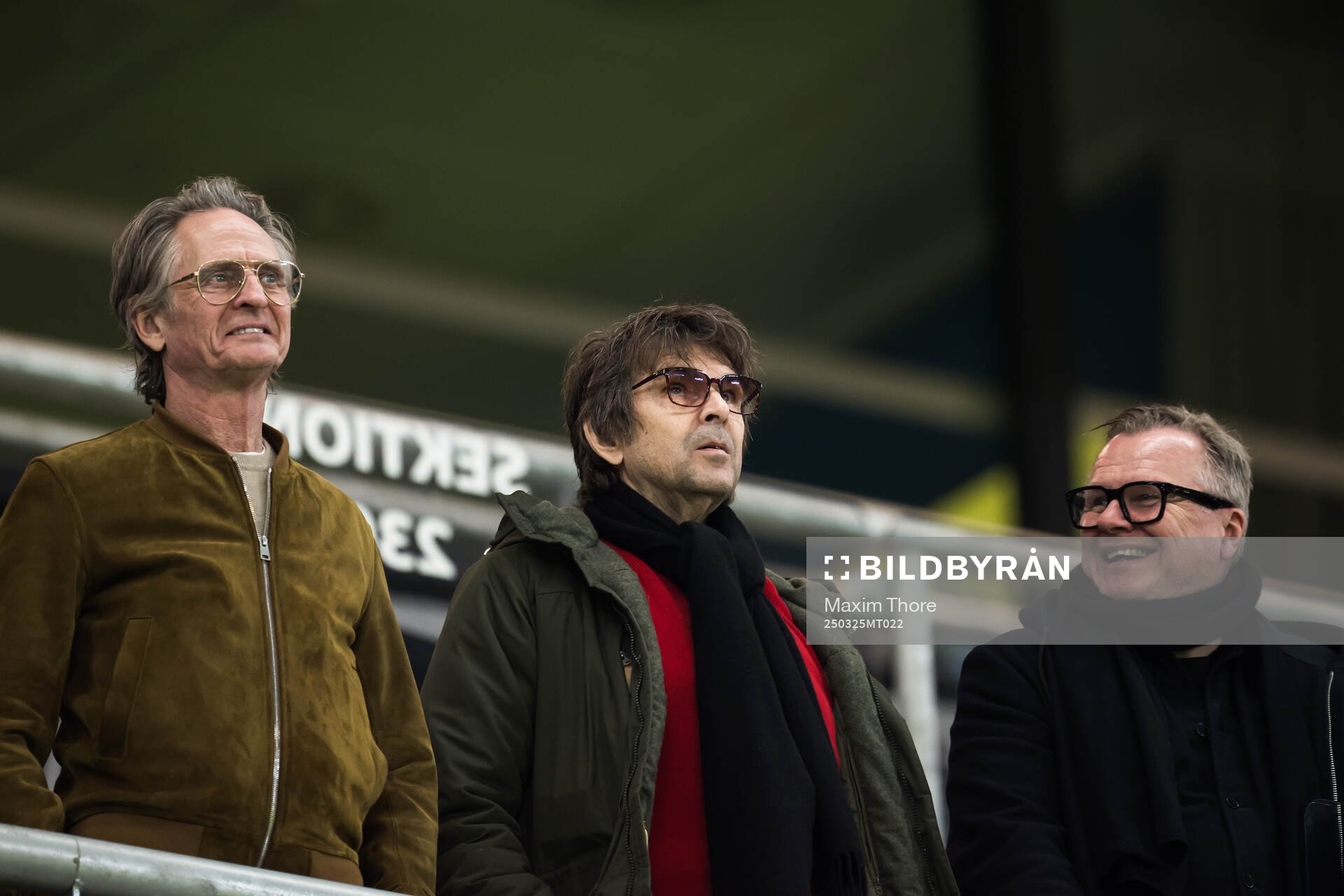 Orup and Niklas Strömstedt in the stands