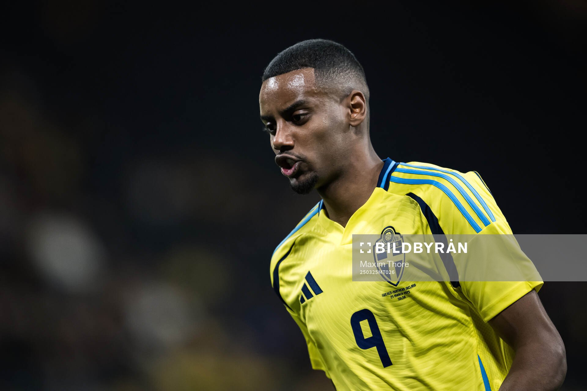 Alexander Isak of Sweden