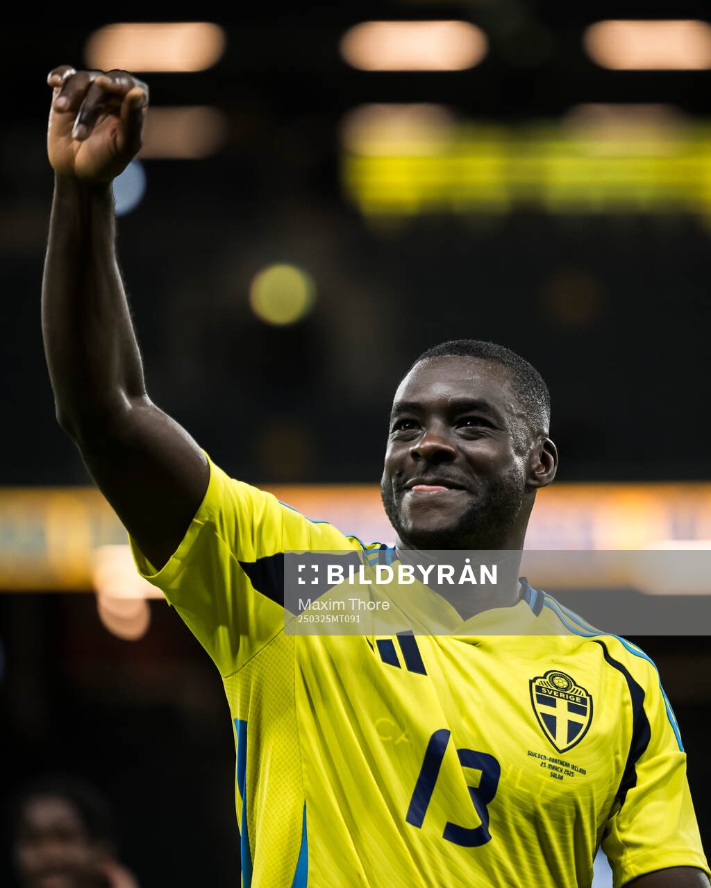 Ken Sema of Sweden celebrates