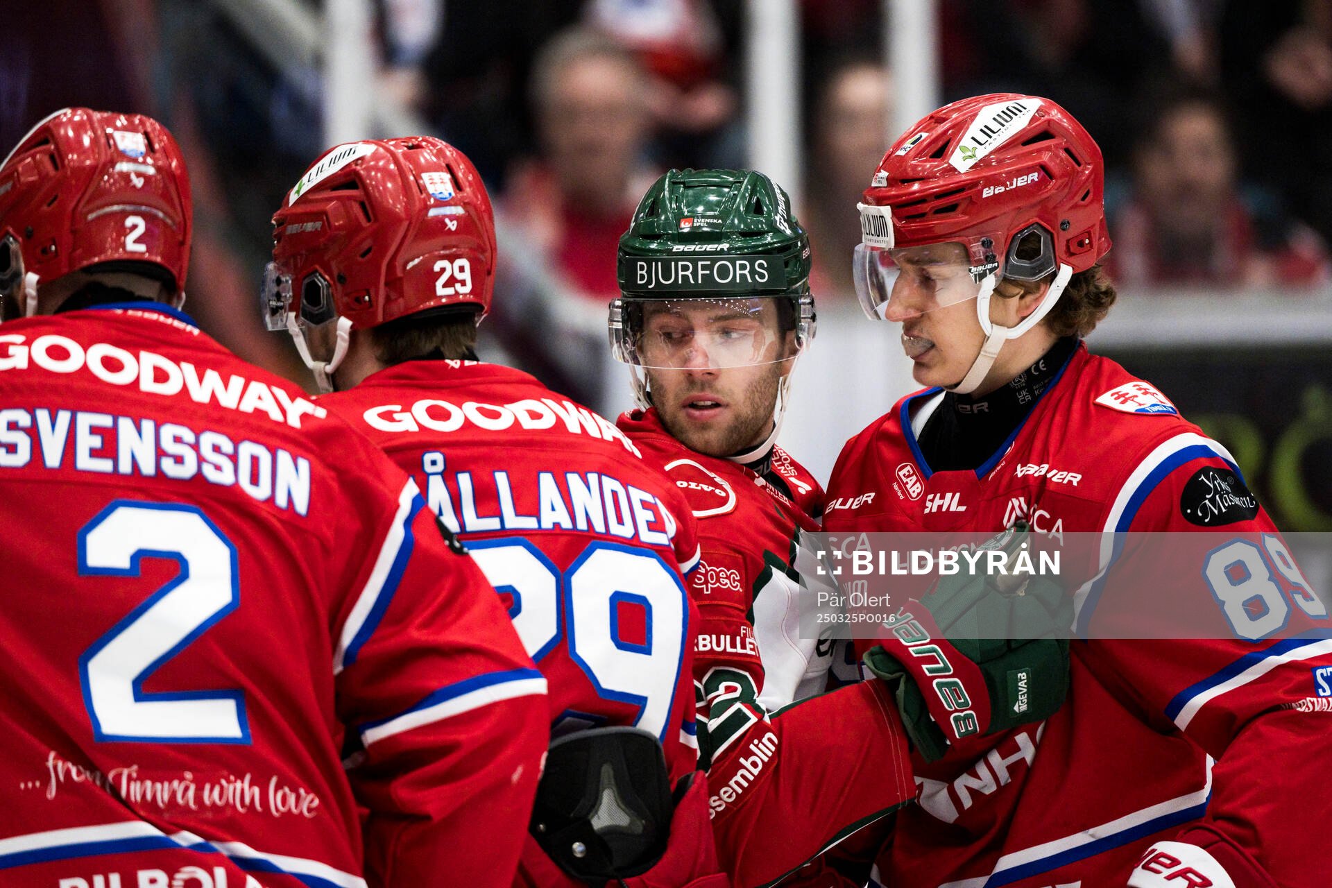 Frölundas Wiktor Nilsson och Timrås Oliver Kapanen