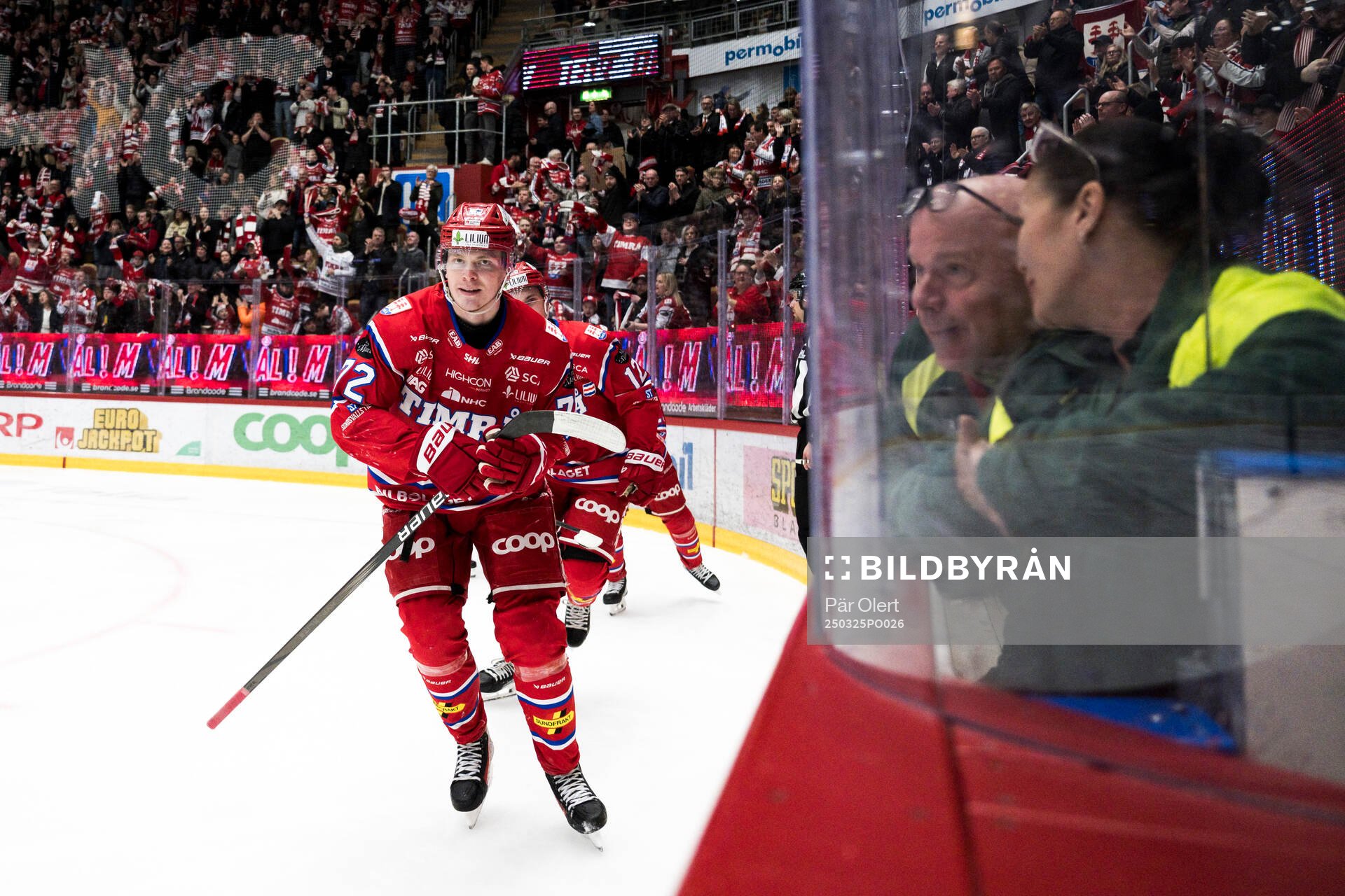 Timrås Erik Walli Walterholm jublar