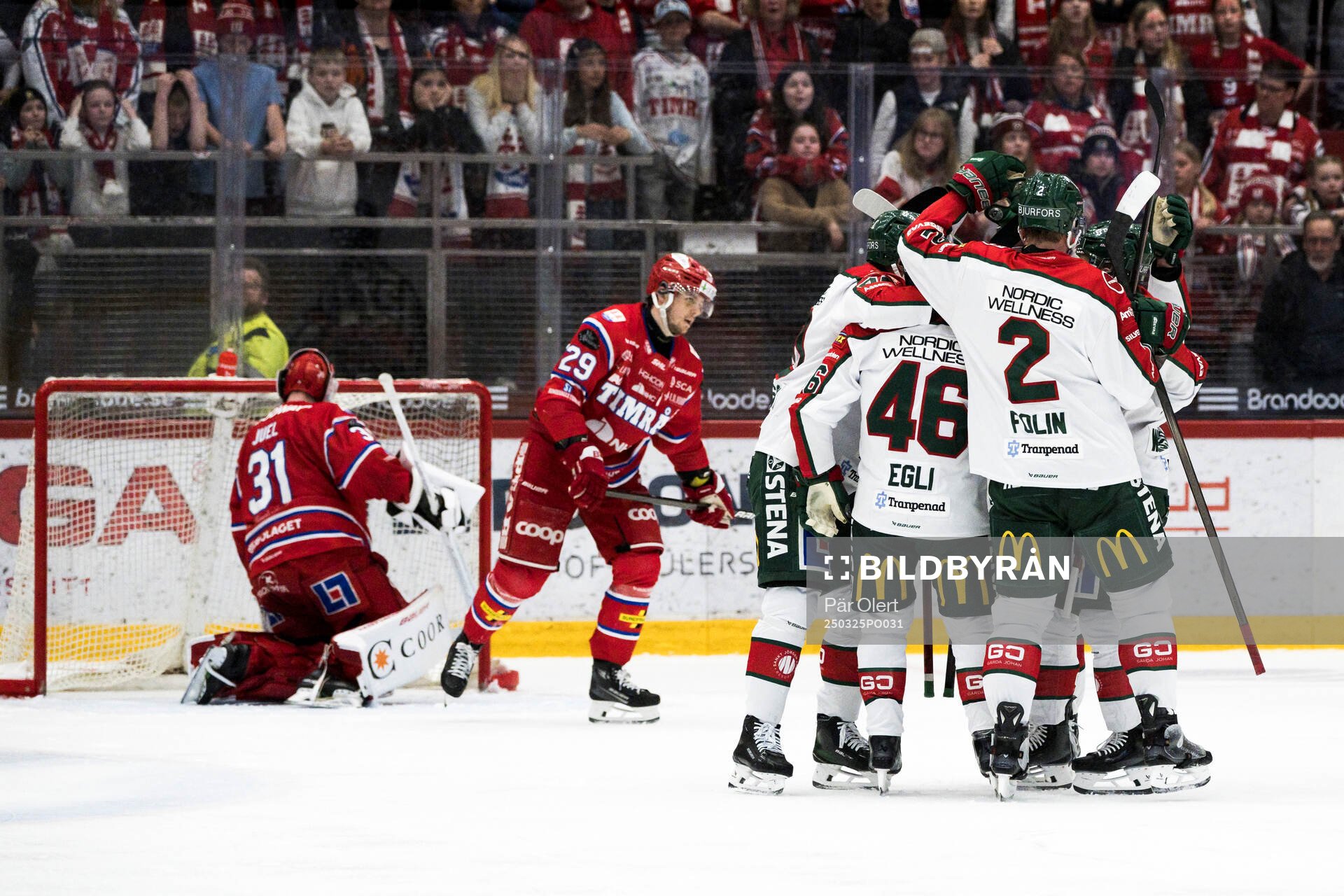 Frölundas Jacob Peterson jublar