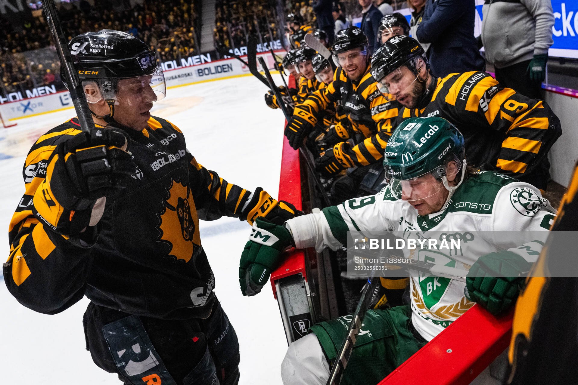 Skellefteås Pär Lindholm och Martins Dzierkals och