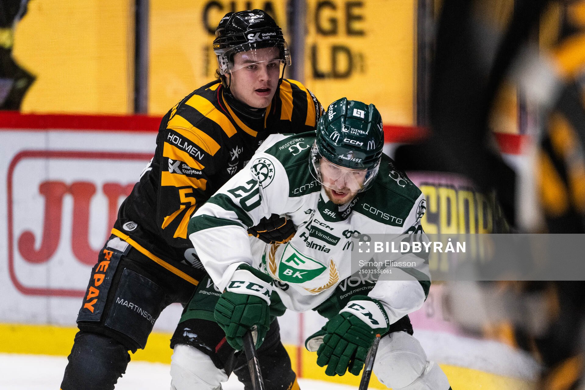 Skellefteås Axel Sandin Pellikka och Färjestads Marcus