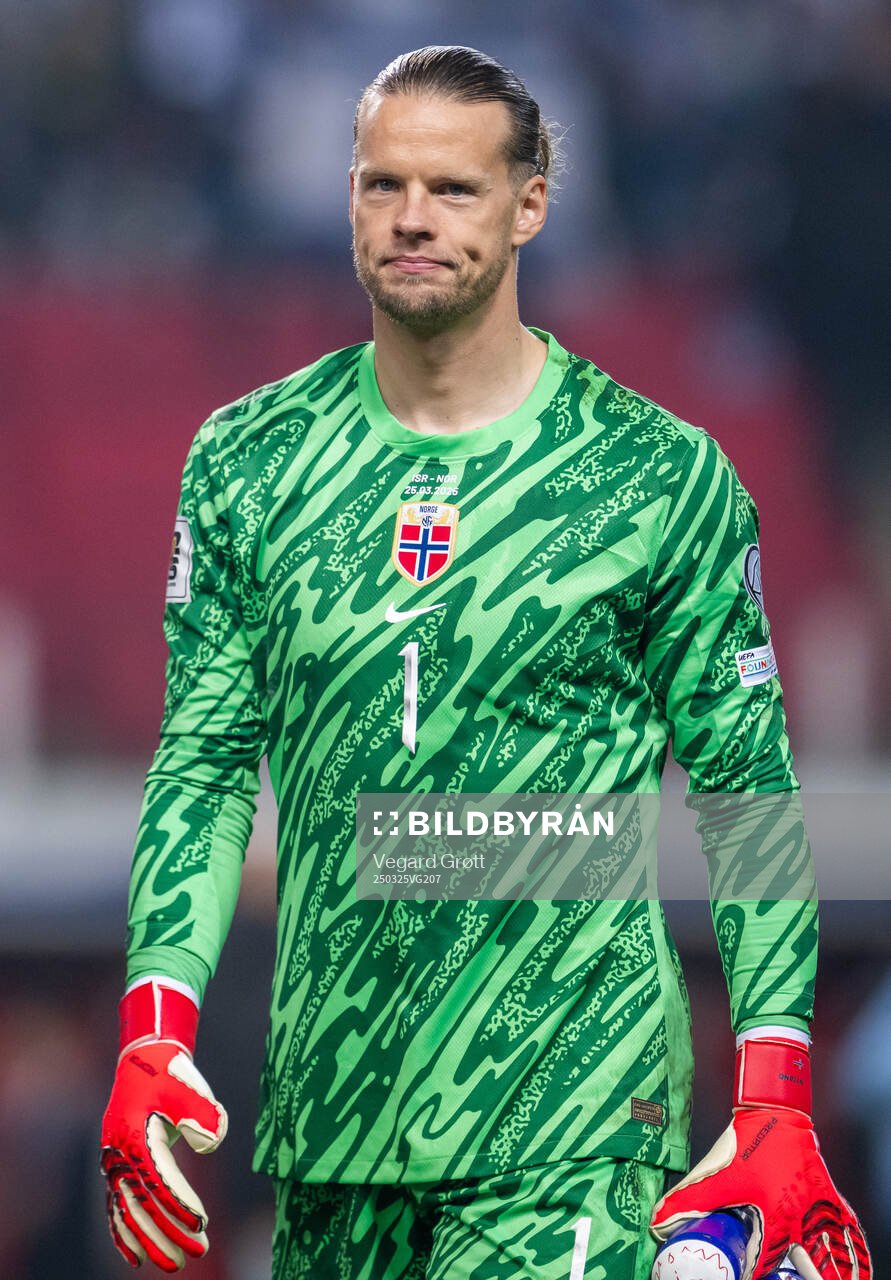 Goalkeeper Ørjan Håskjold Nyland of Norway