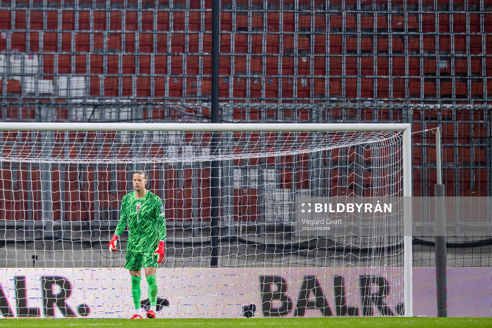 Goalkeeper Ørjan Håskjold Nyland of Norway