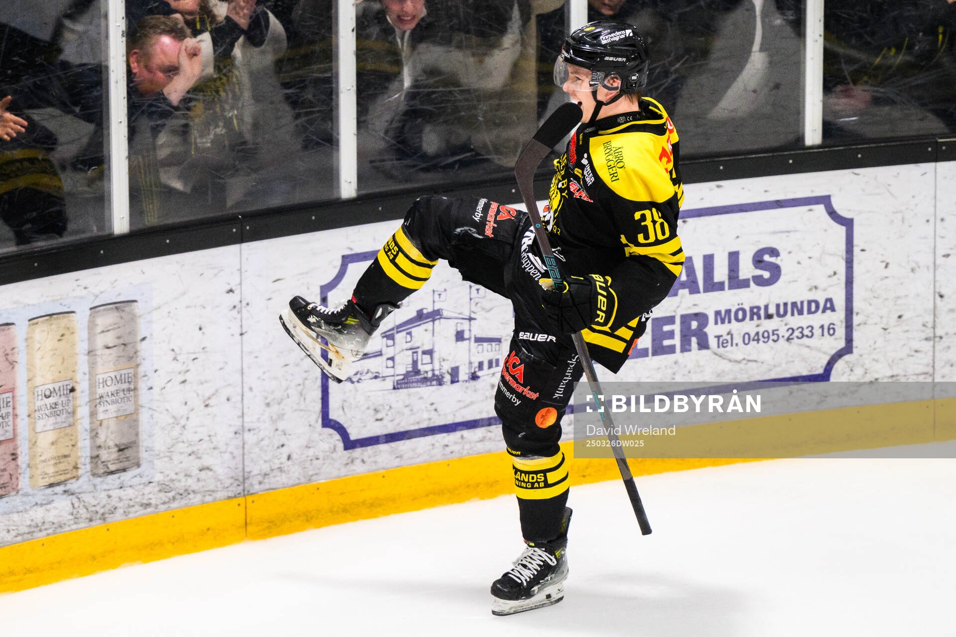 Vimmerbys Eddie Levin jublar
