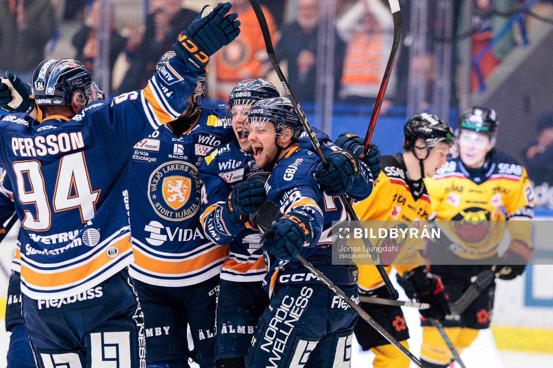 Växjös Karl Henriksson och Sebastian Strandberg jublar