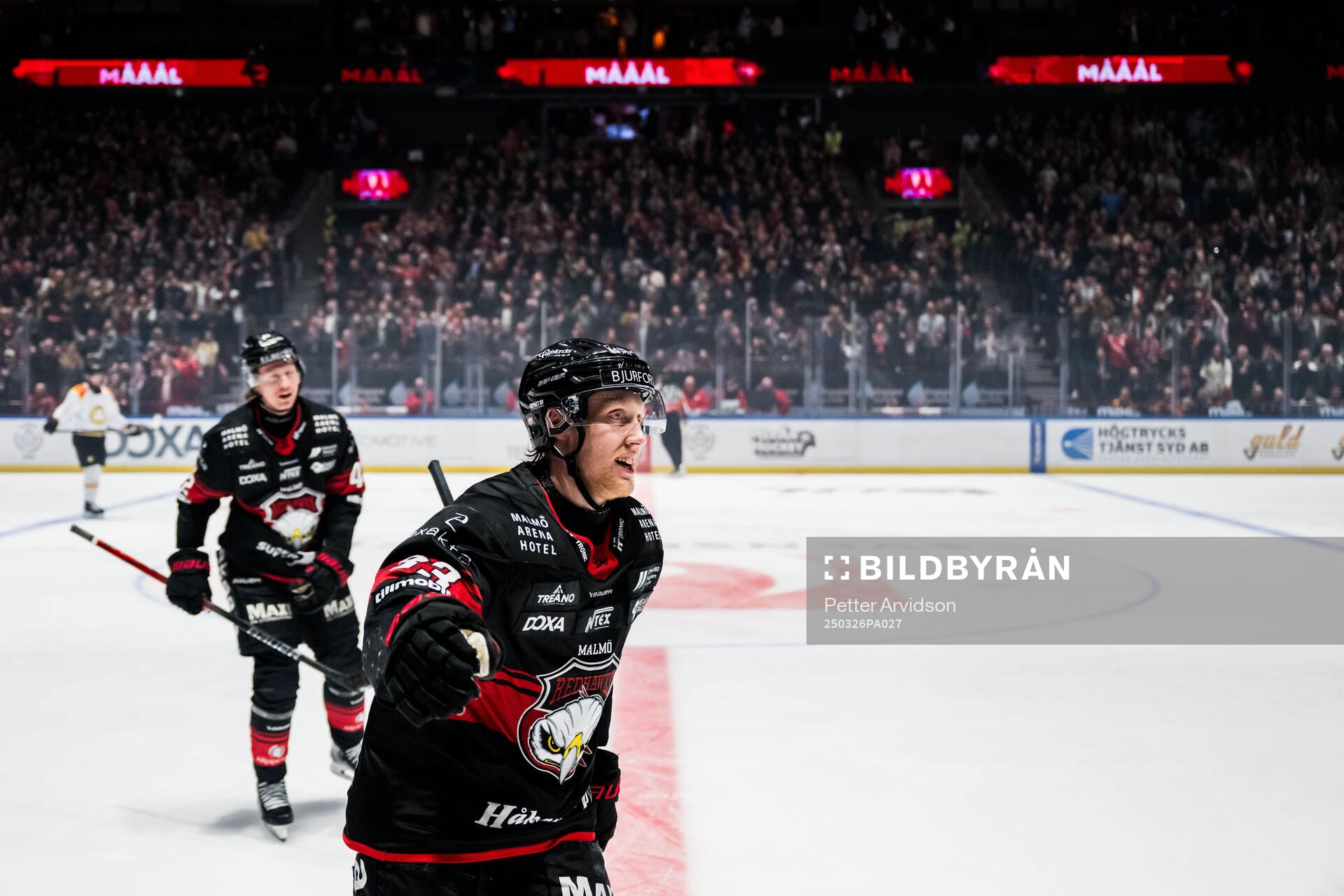 Malmö Redhawks Lassi Thomson jublar