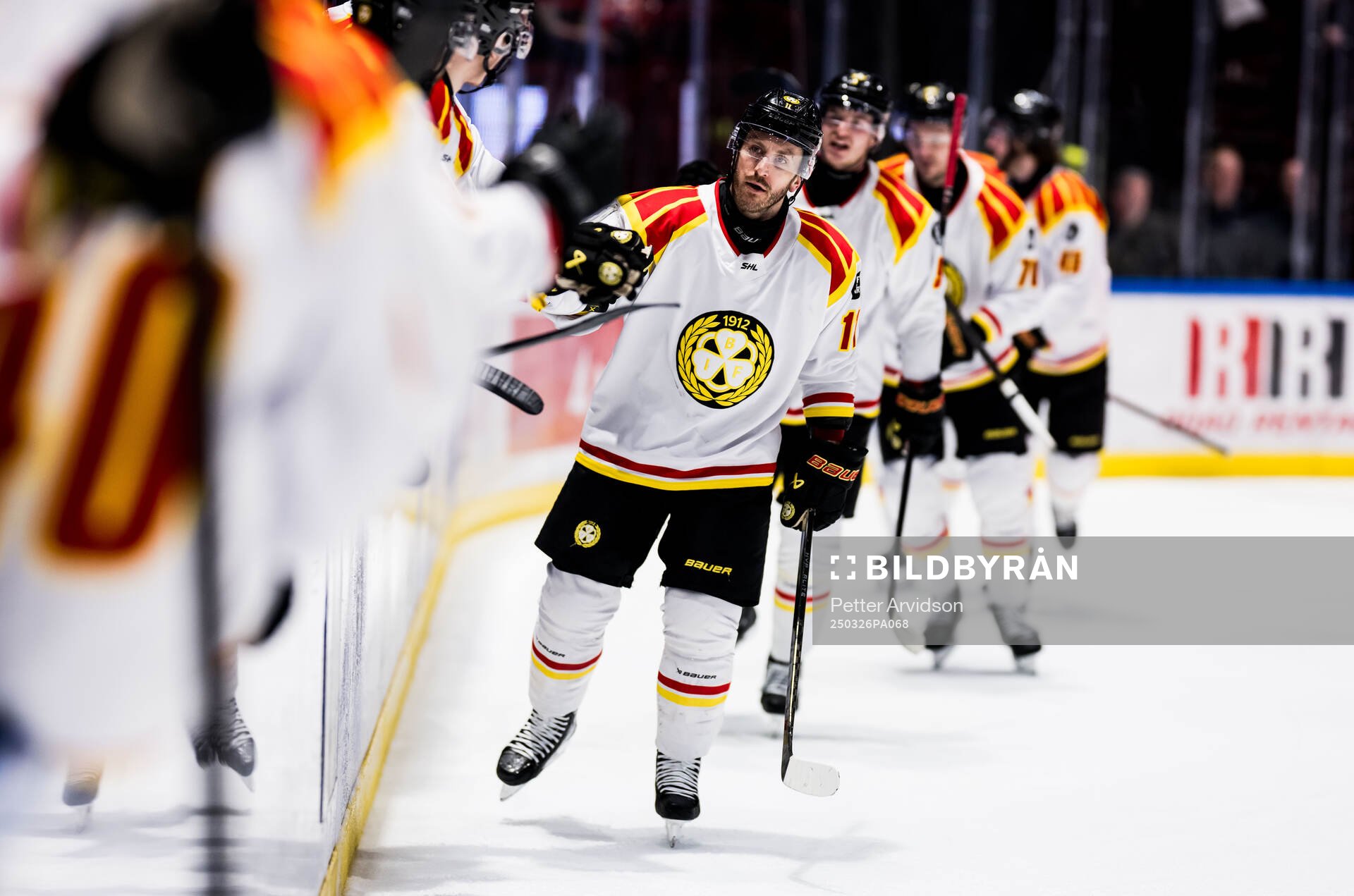 Brynäs Jordan Schroeder jublar