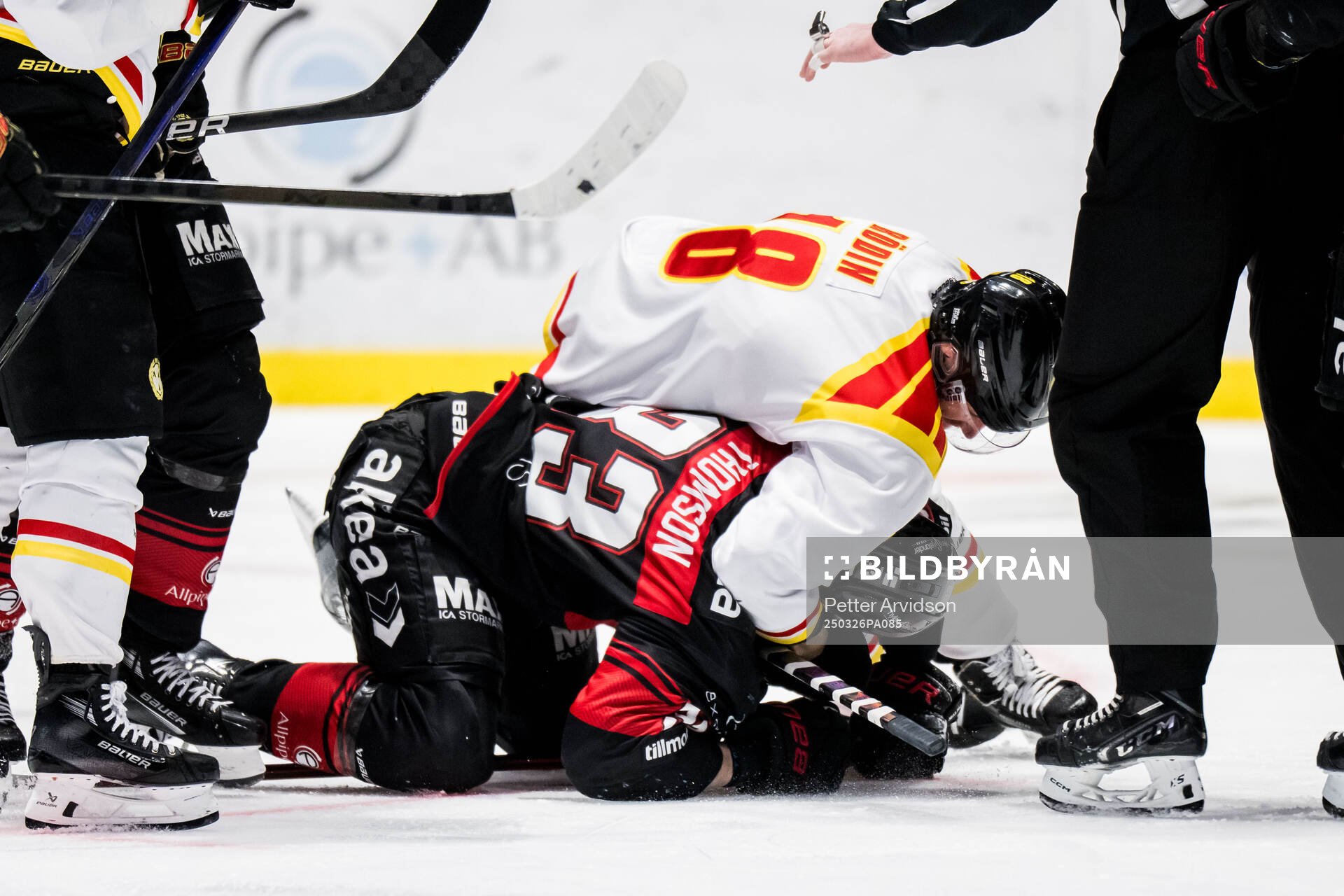 Malmö Redhawks Lassi Thomson och Brynäs Anton Rödin