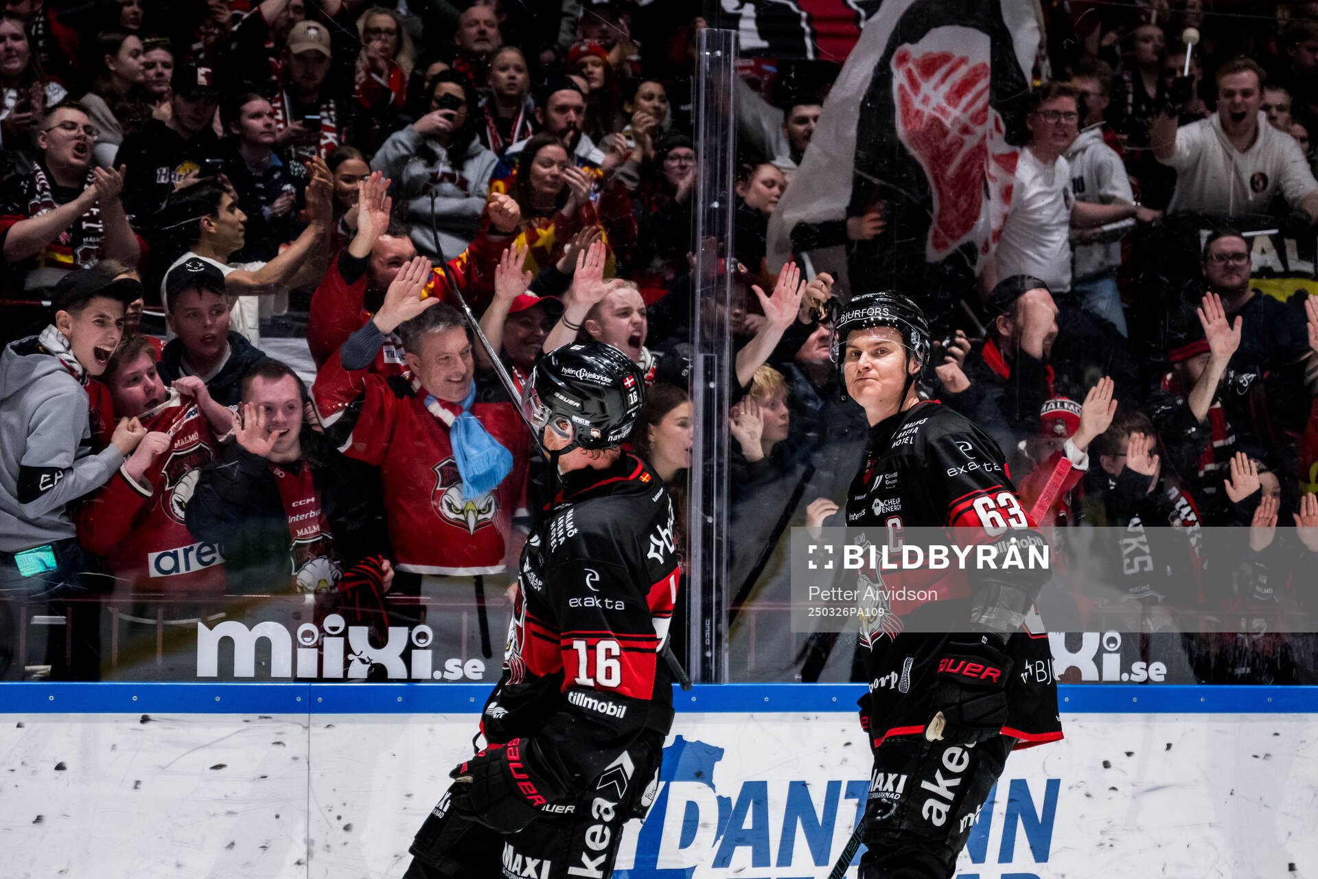 Malmö Redhawks Matias Lassen och Fredrik Händemark
