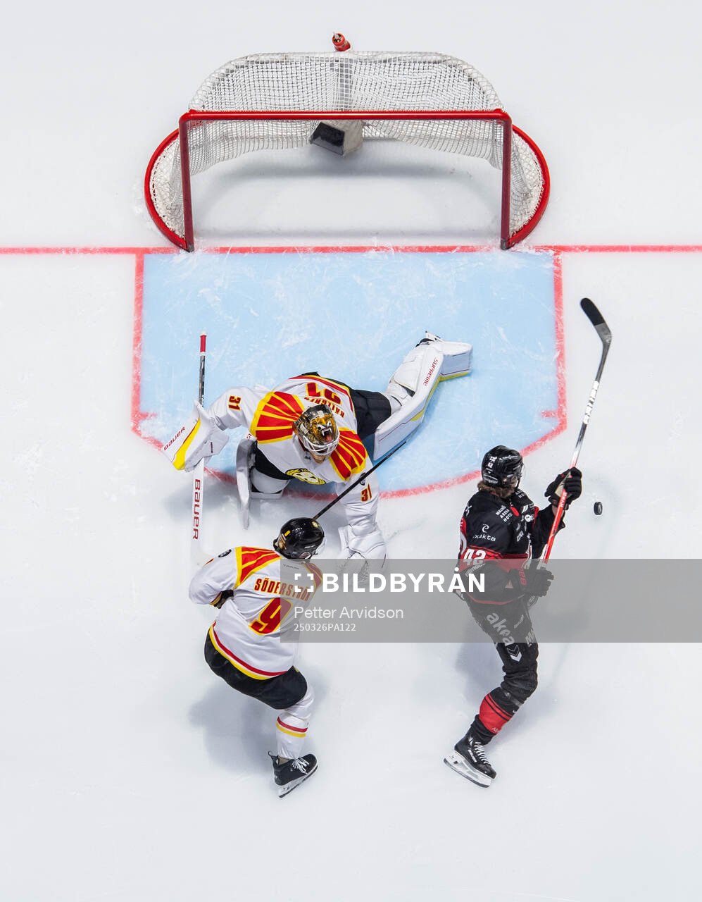 Malmö Redhawks Robin Salo oroar mot Brynäs Victor