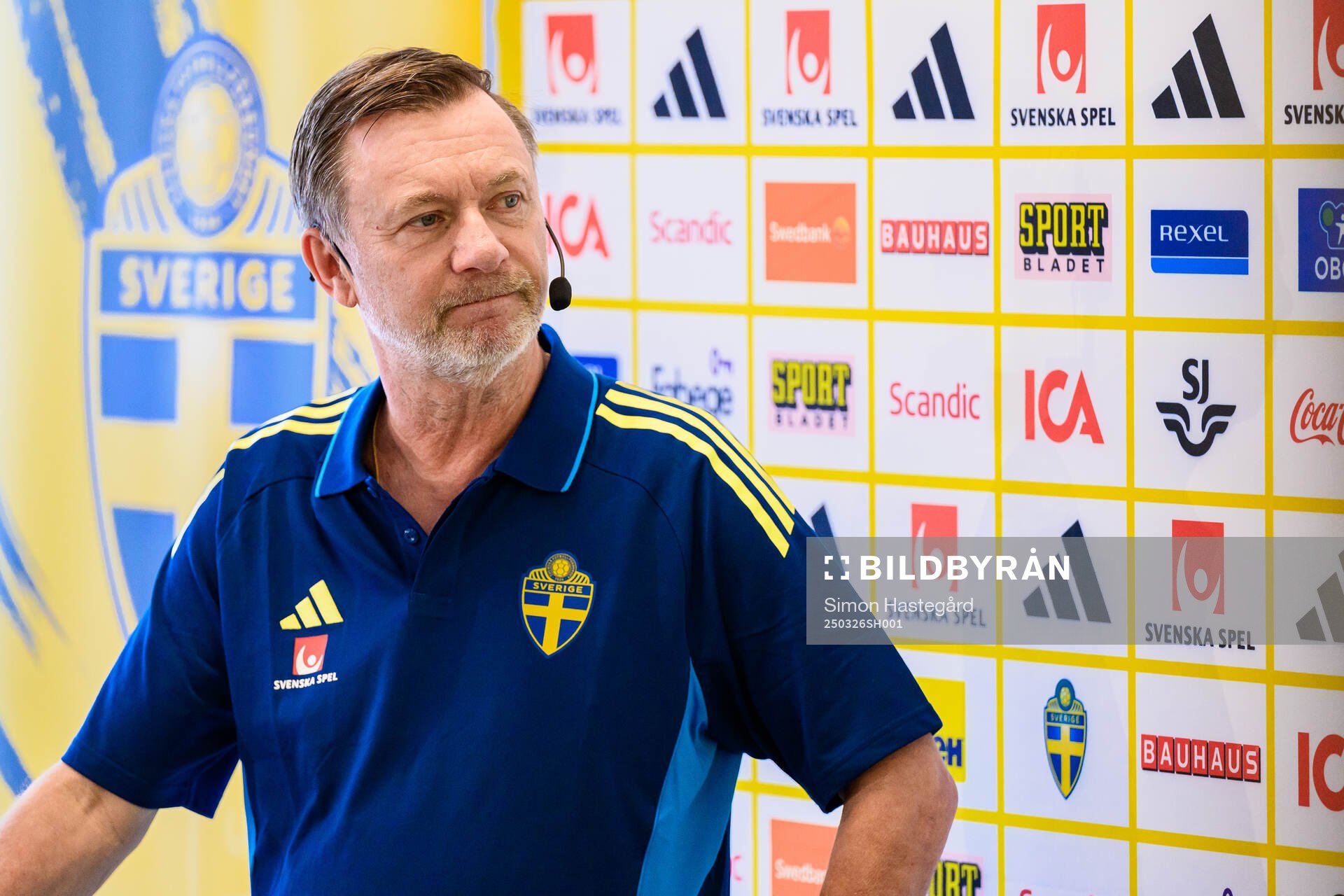Head coach Peter Gerhardsson of the Swedish women's