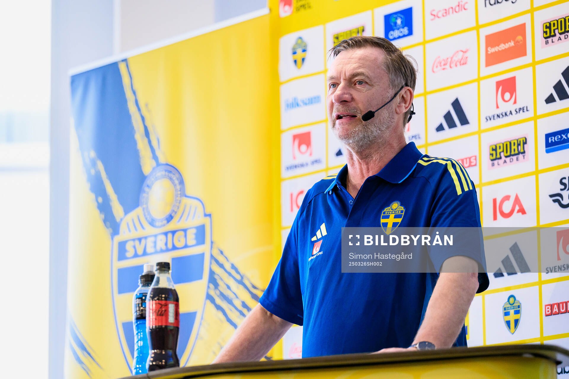 Head coach Peter Gerhardsson of the Swedish women's