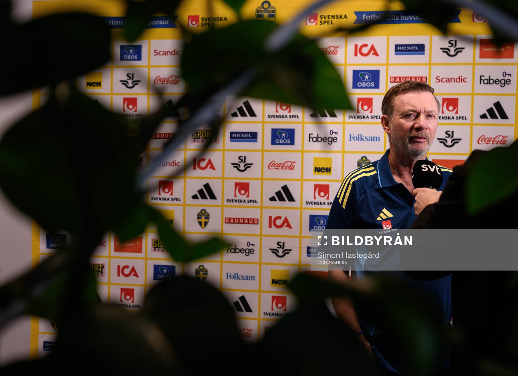 Head coach Peter Gerhardsson of the Swedish women's