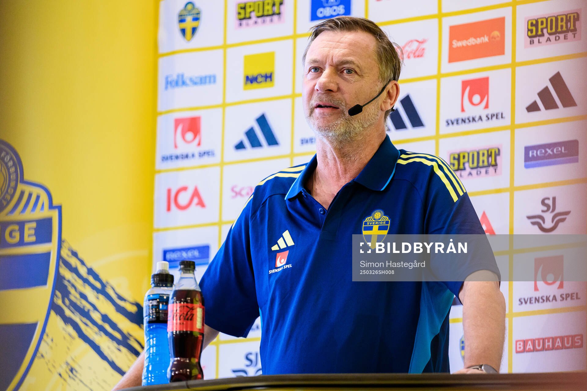 Head coach Peter Gerhardsson of the Swedish women's