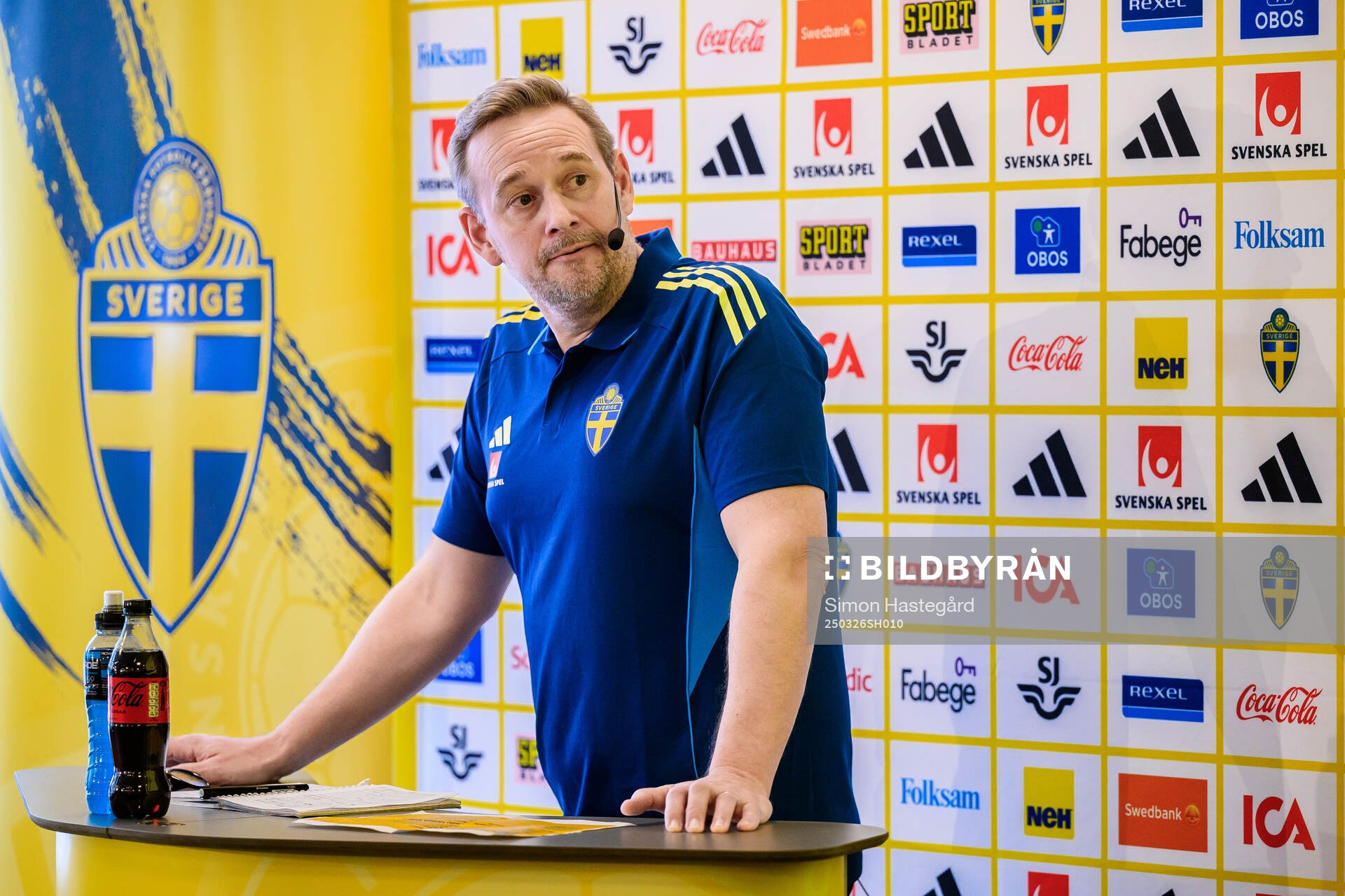 Head coach Martin Qvarmans Möller of the Swedish women's