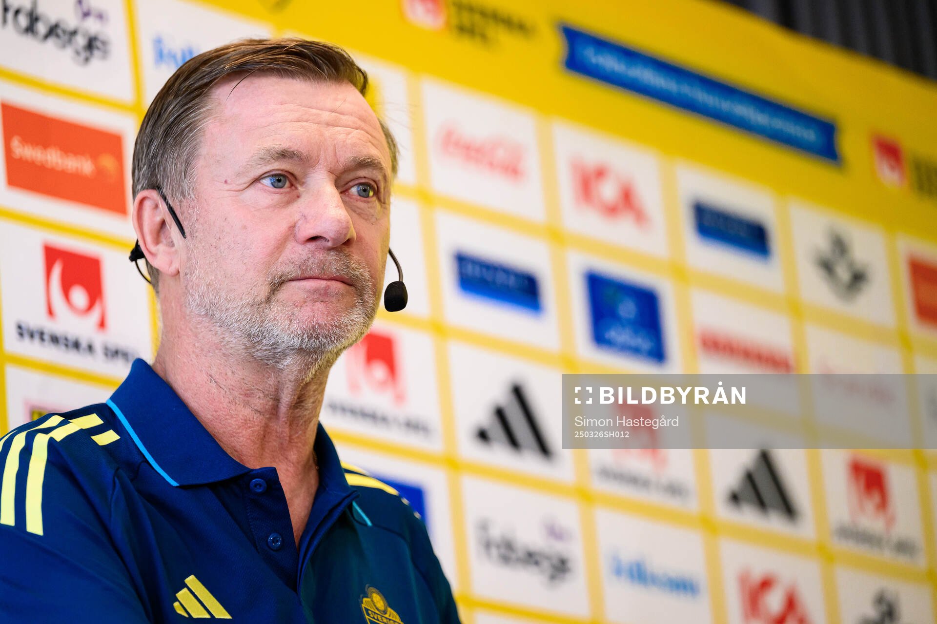 Head coach Peter Gerhardsson of the Swedish women's