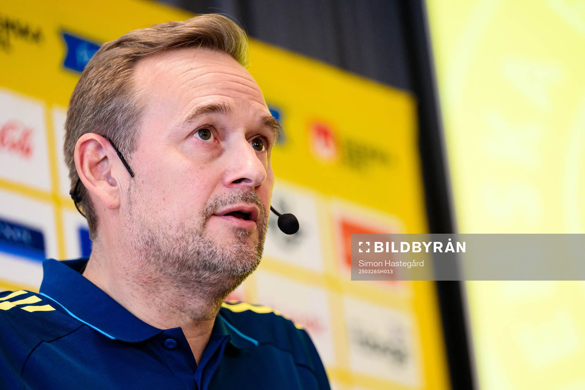 Head coach Martin Qvarmans Möller of the Swedish women's