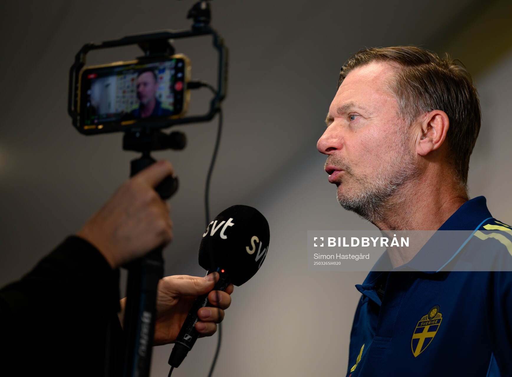Head coach Peter Gerhardsson of the Swedish women's