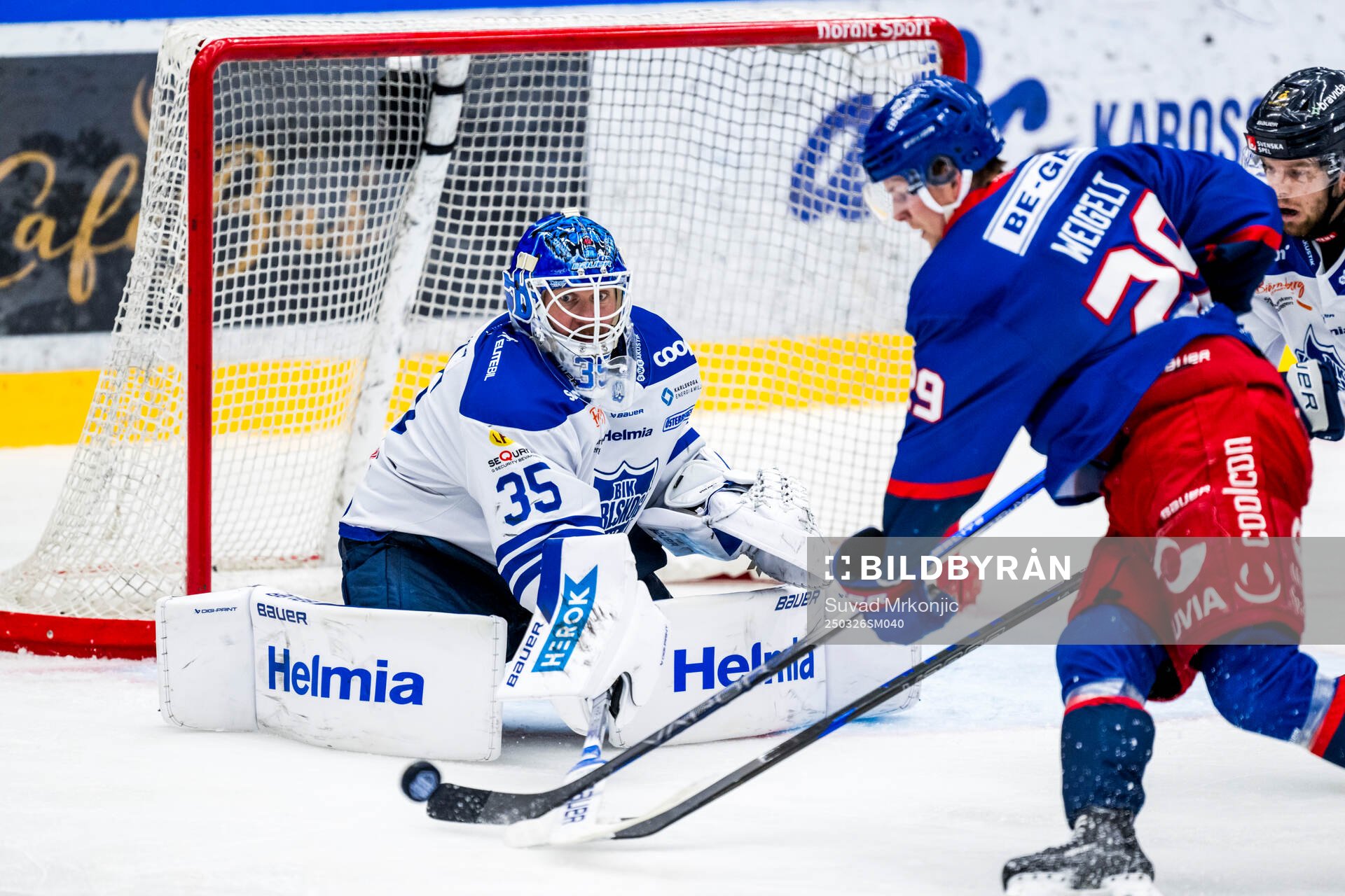Oskarshamns målvakt Emil Kruse