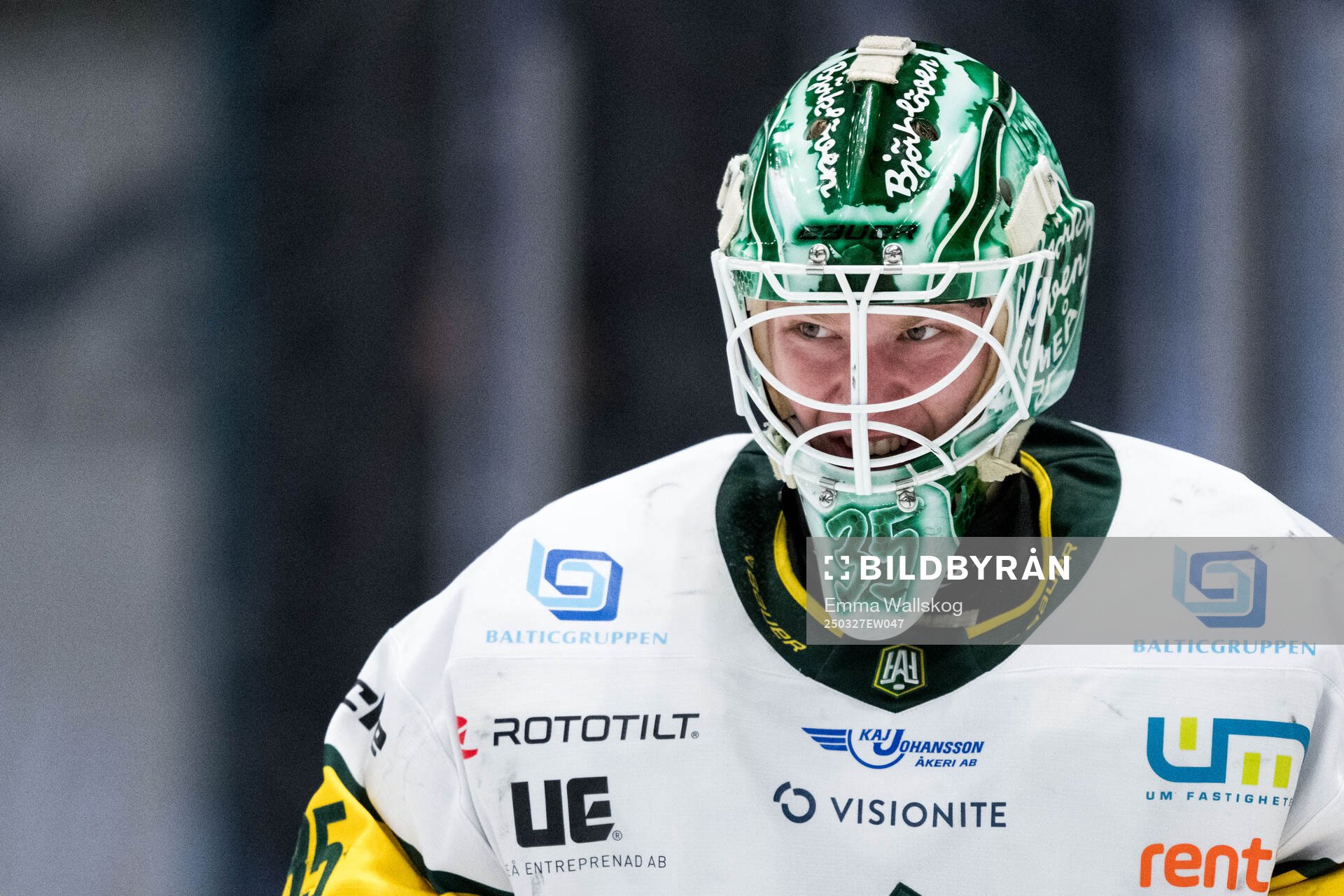 Björklövens målvakt Melker Thelin