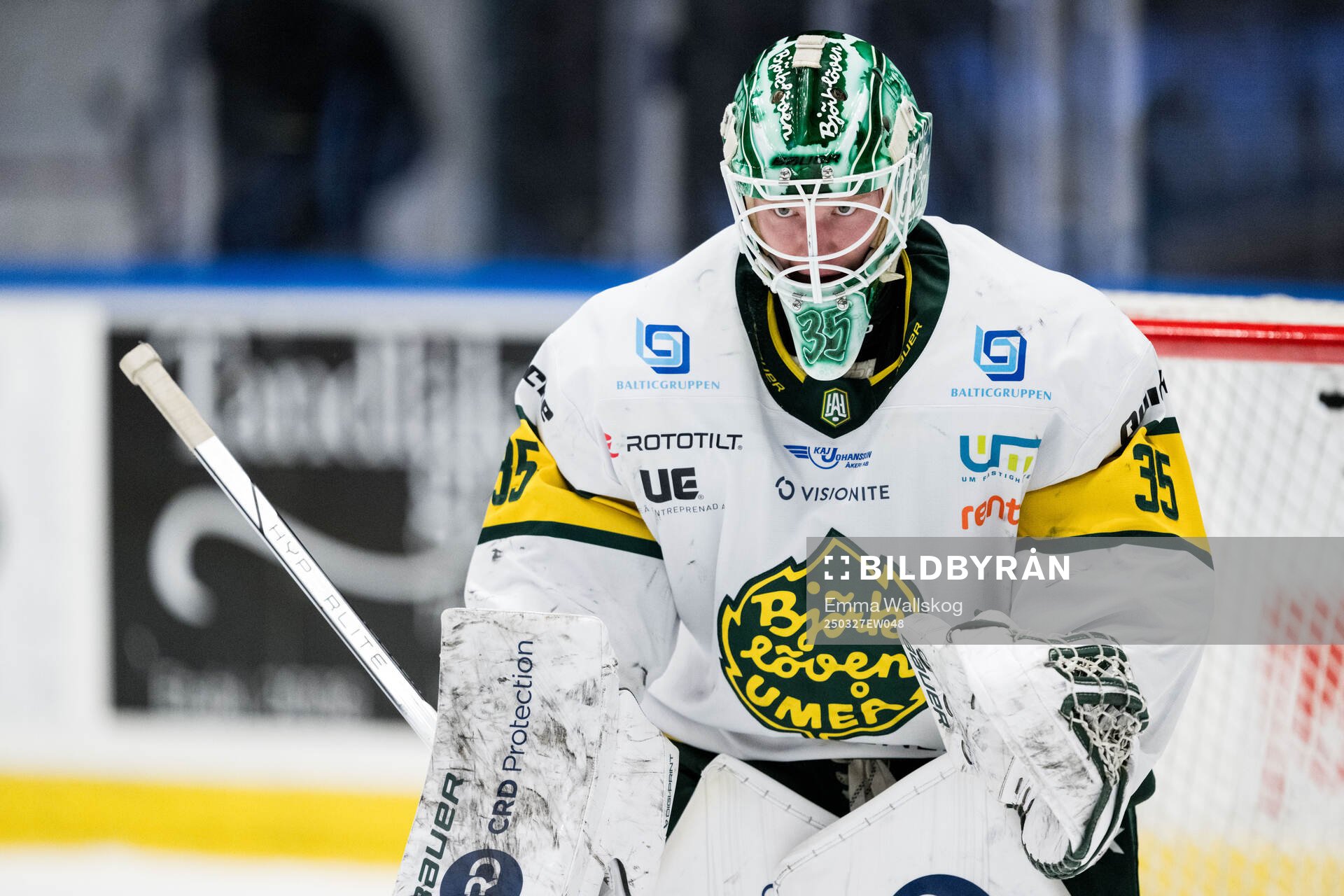 Björklövens målvakt Melker Thelin