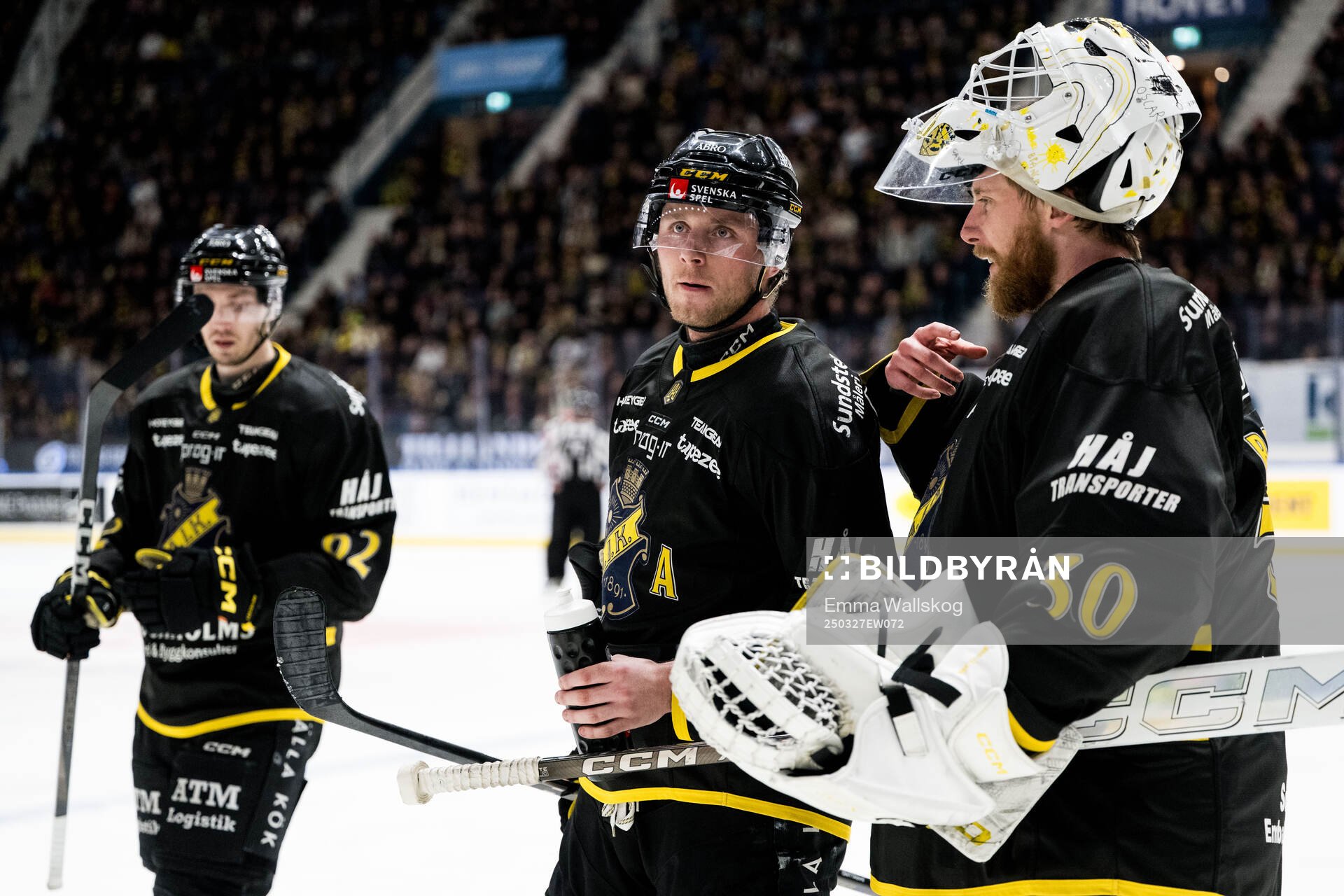 AIKs Alfred Barklund och målvakt Victor Brattström