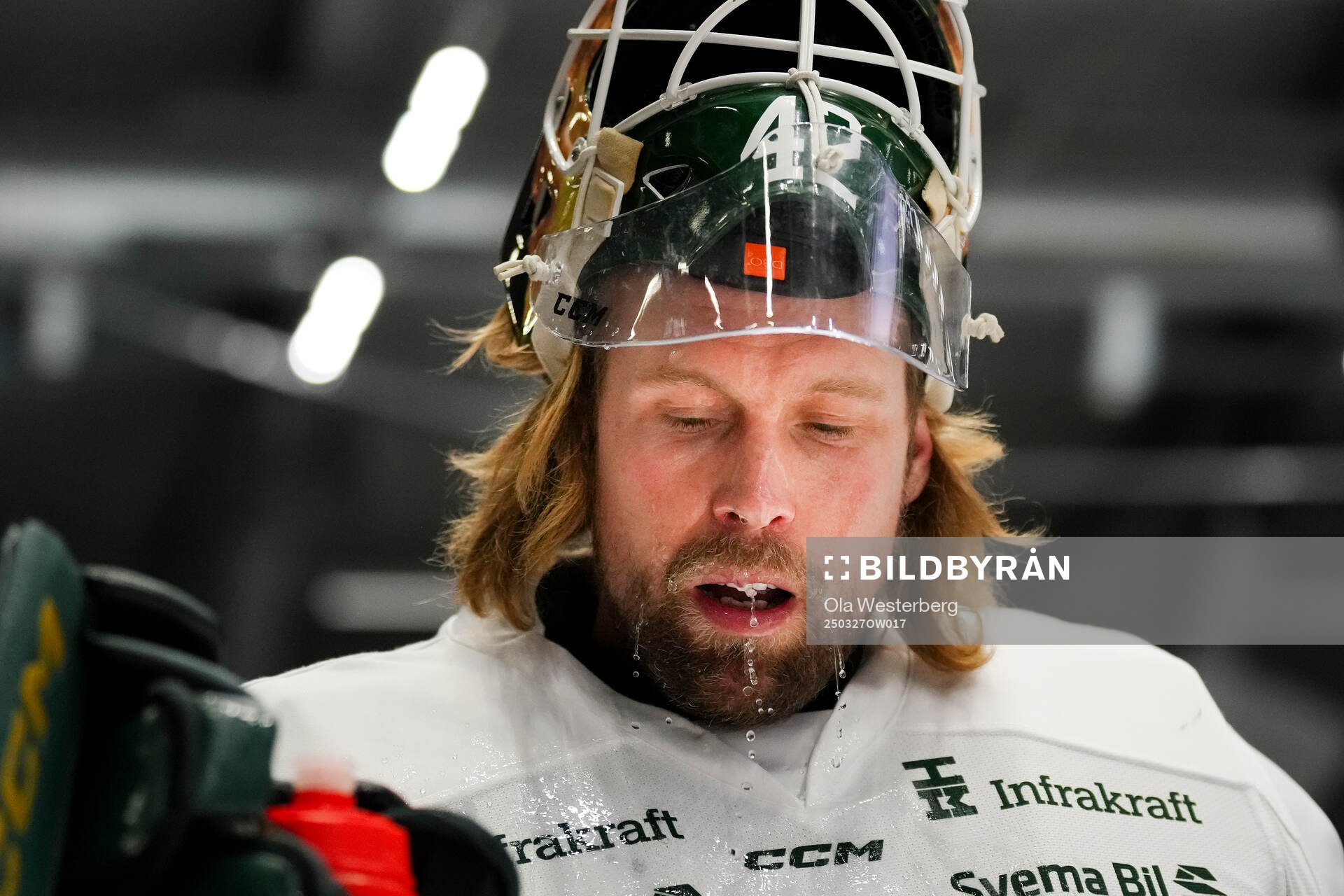 Färjestads målvakt Anders Lindbäck
