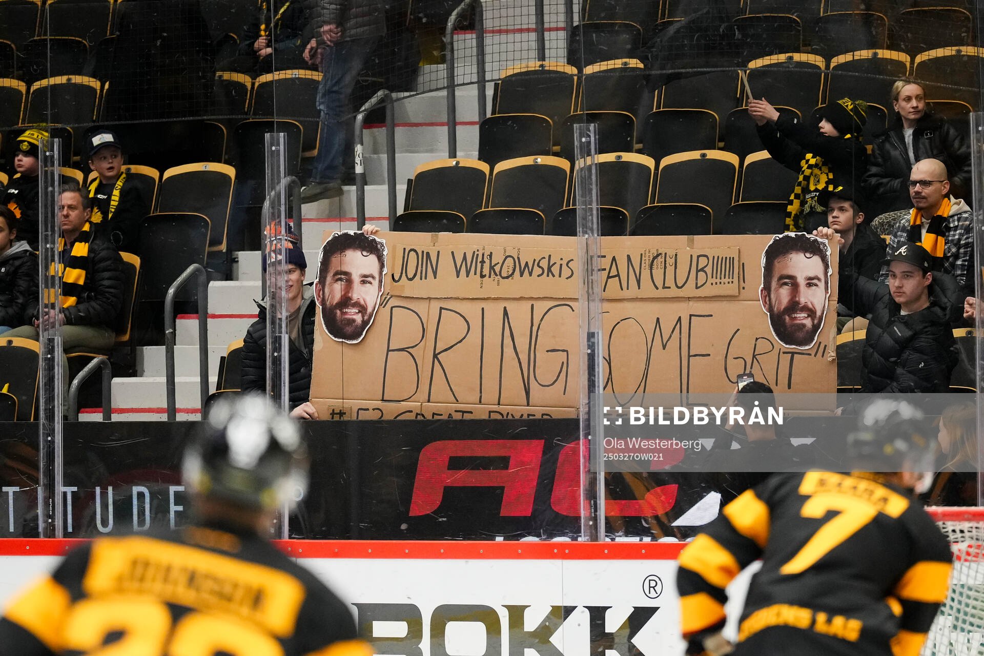 Skellefteås Luke Witkowski med fanclub
