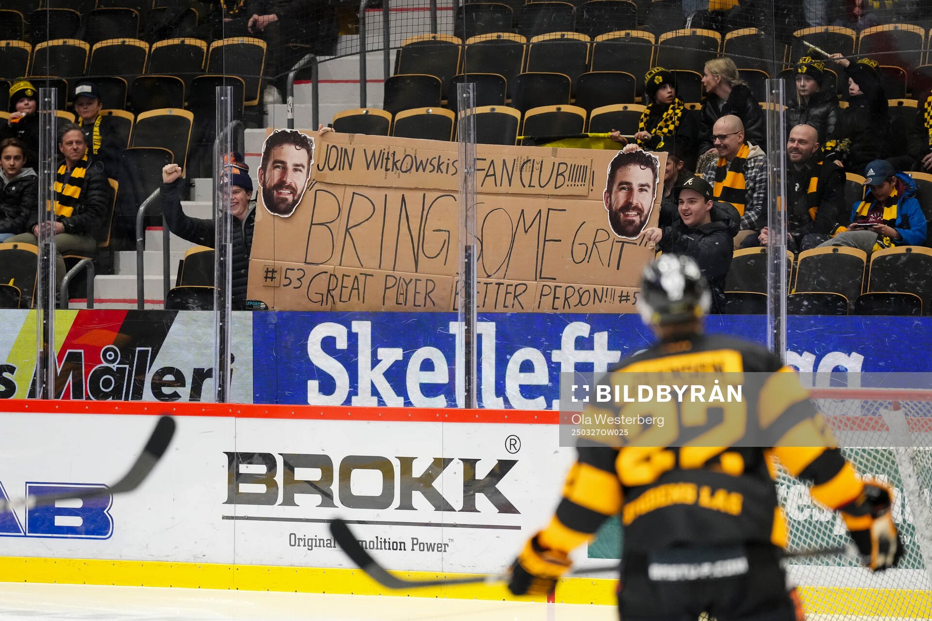 Skellefteås Luke Witkowski med fanclub