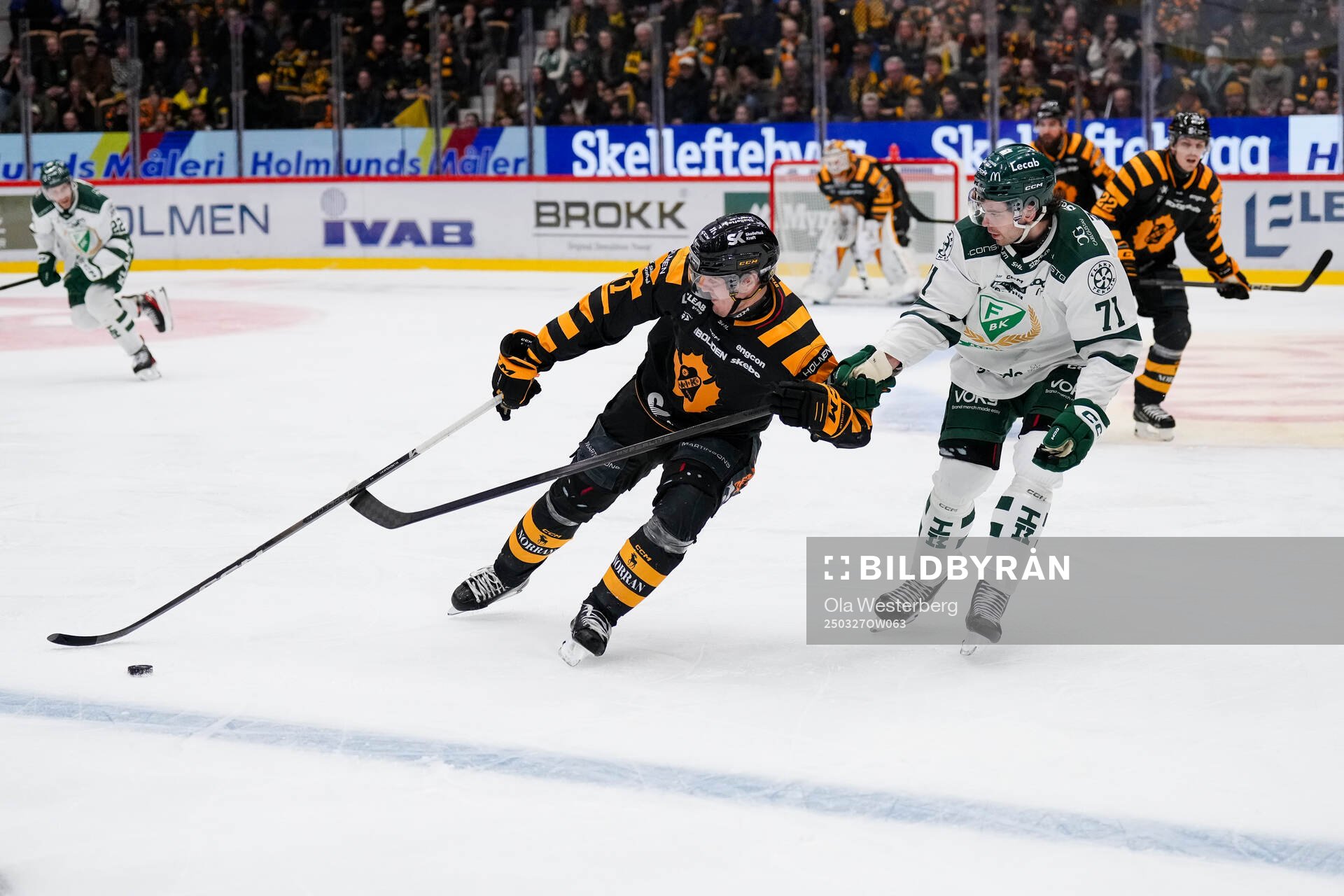 Skellefteås Max Lindholm och Färjestads Viktor Lodin