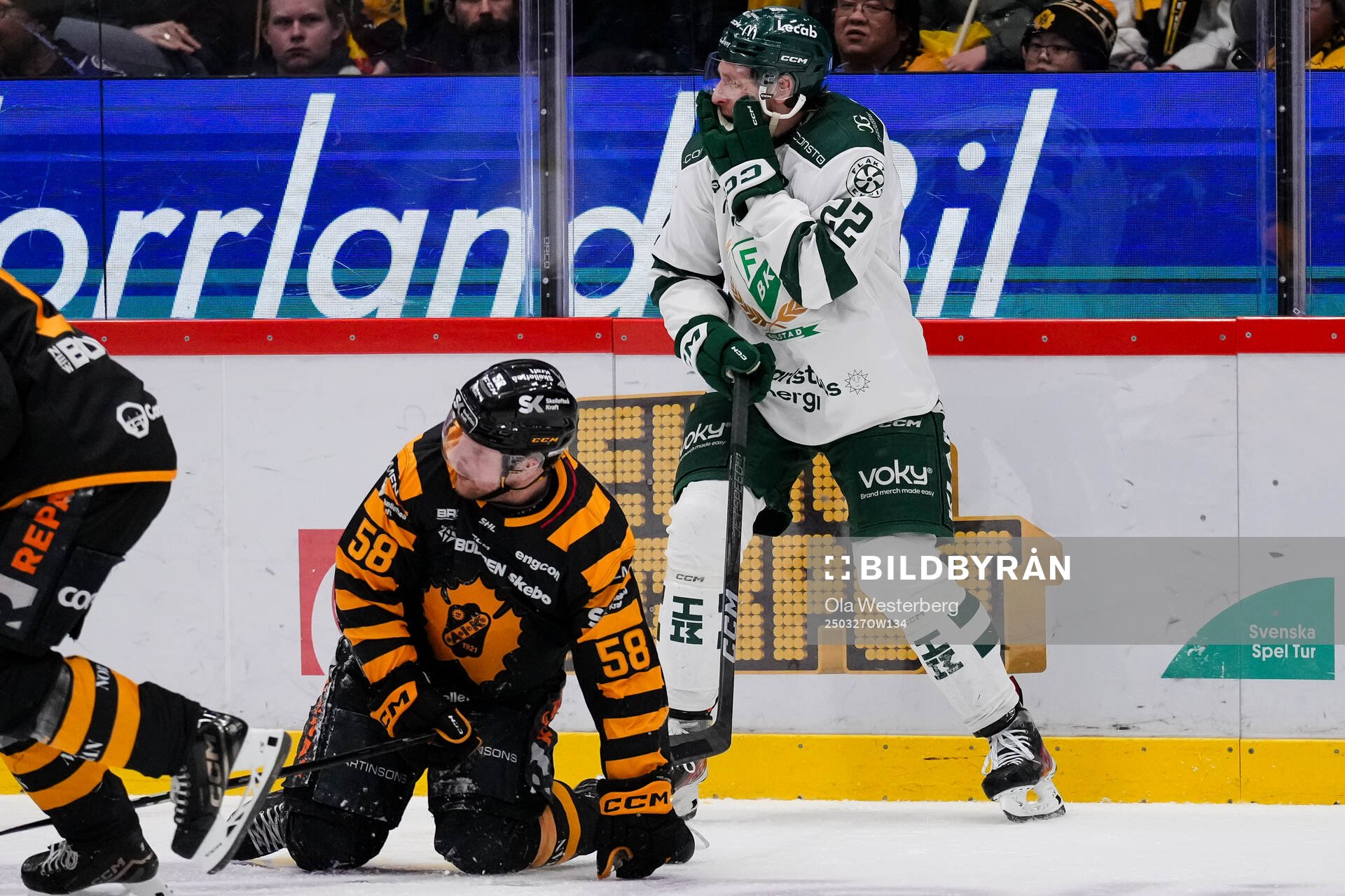Skellefteås Oskar Nilsson och Färjestads Per Åslund