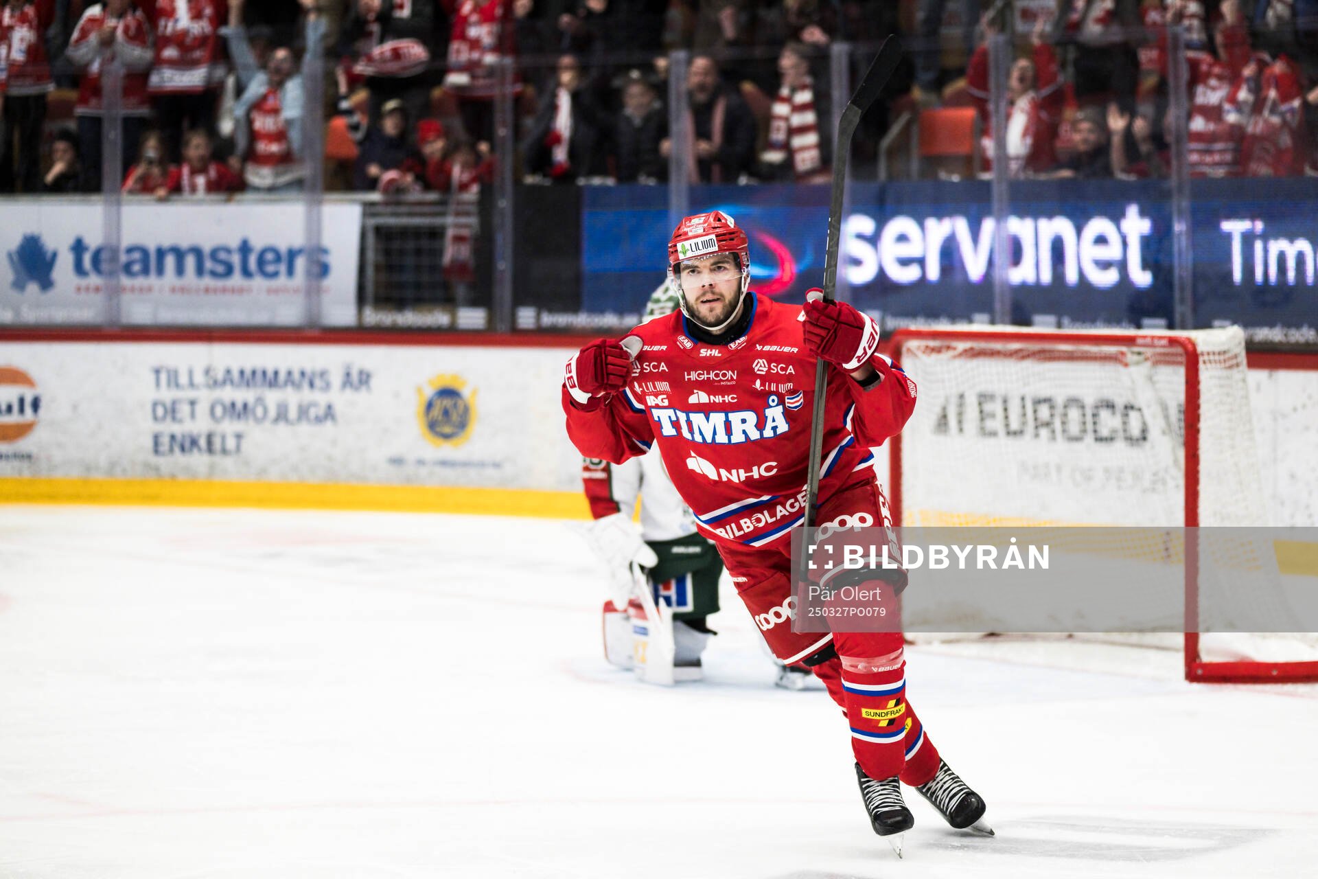 Timrås Magnus Pääjärvi jublar