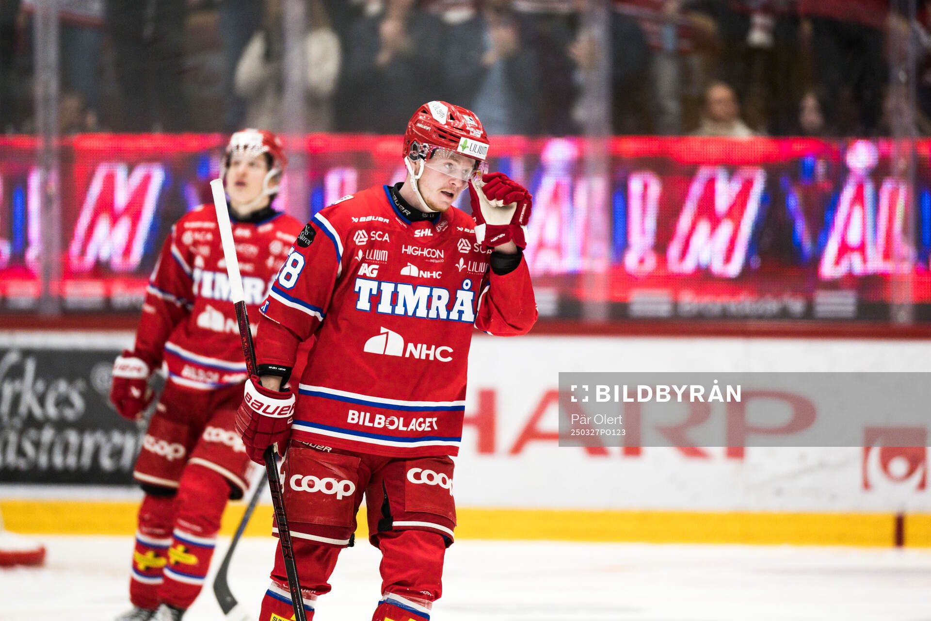 Timrås Simon Forsmark jublar