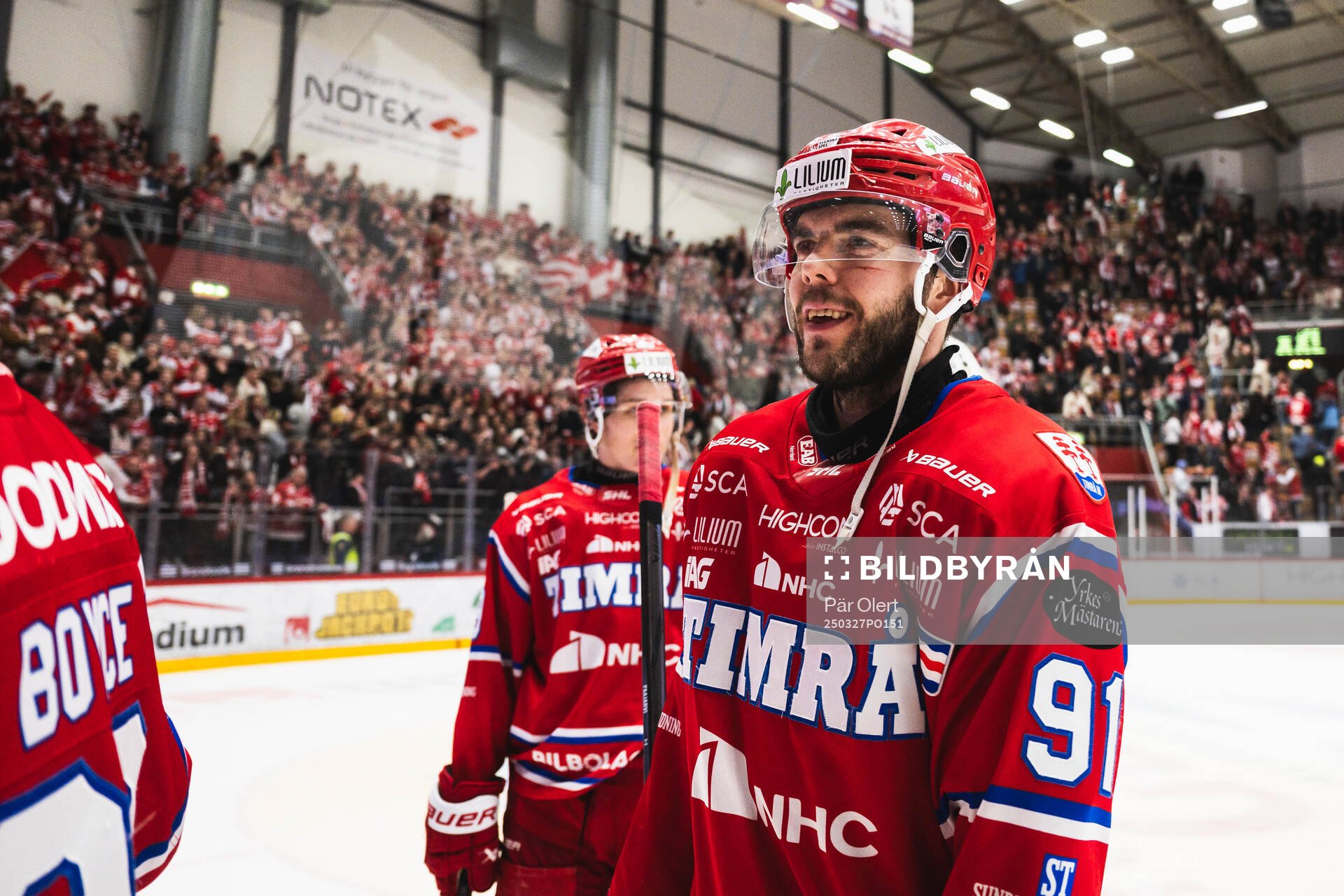 Timrås Magnus Pääjärvi jublar