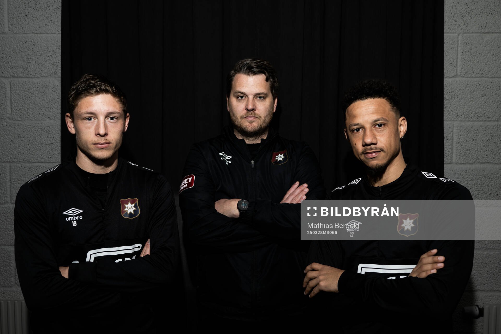 Anton Andreasson, tränare Andreas Holmberg och Tobias Sana