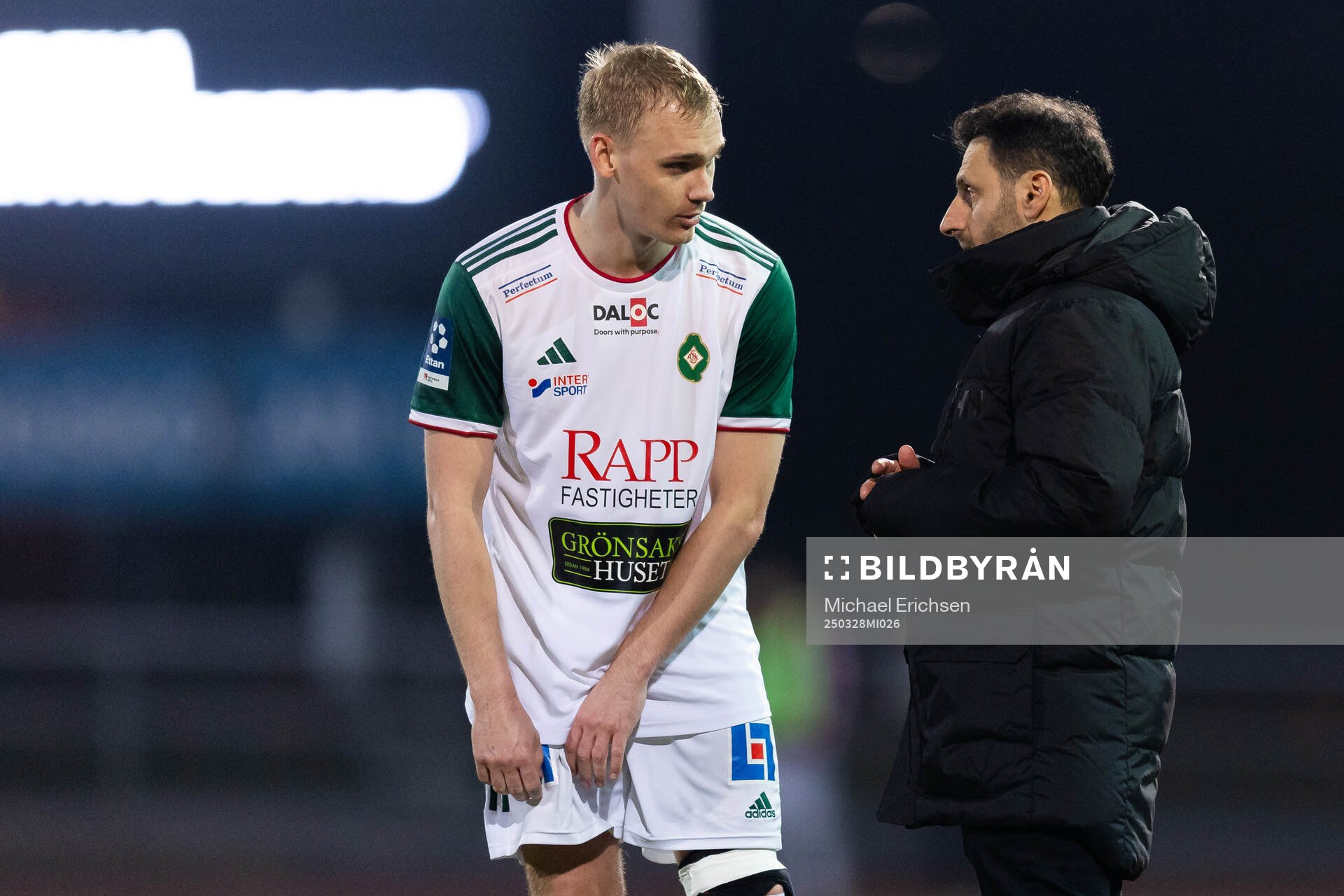 Skövde Oscar Lennerskog och tränare Charbel Abraham