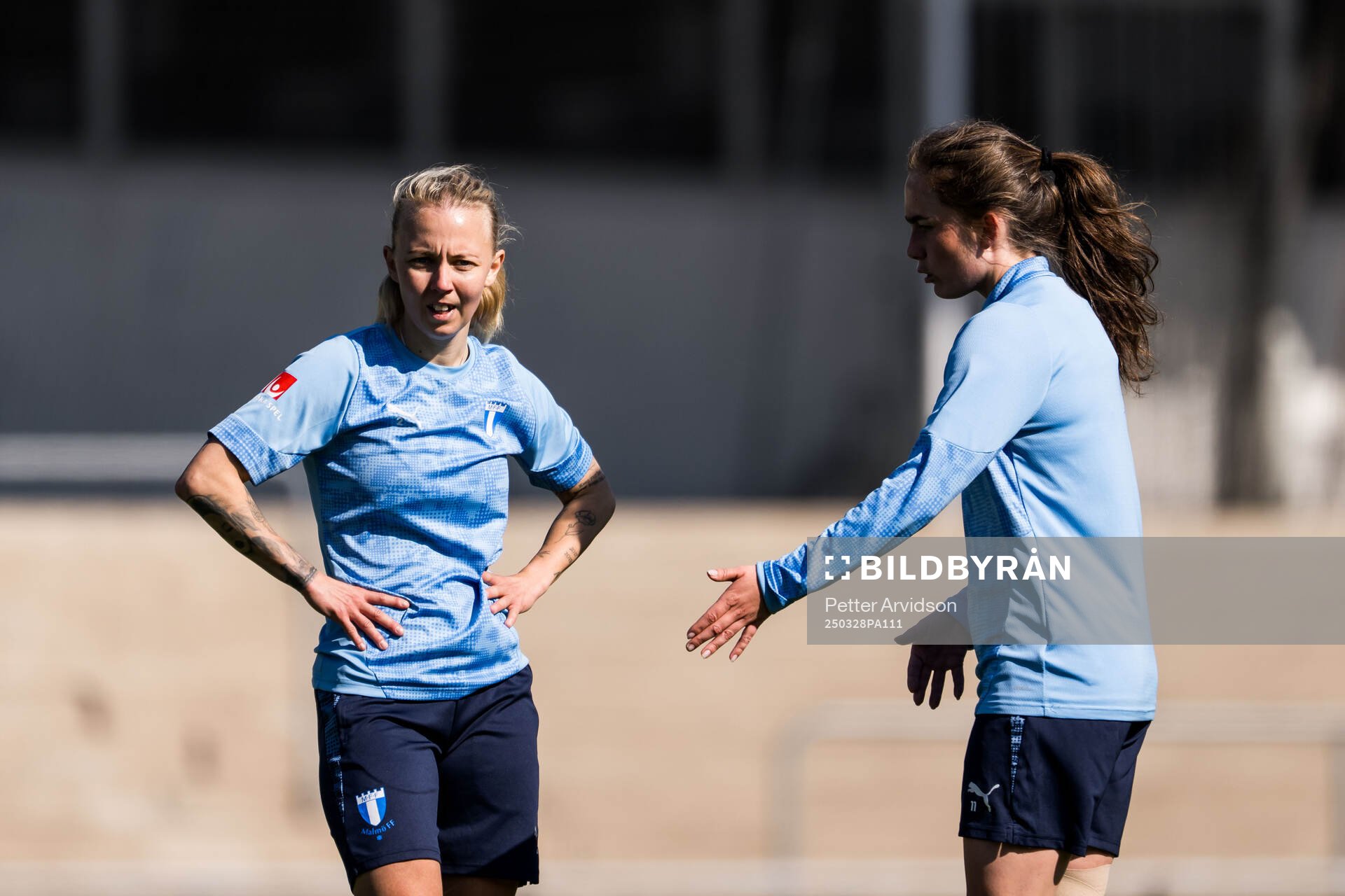 Malmö FFs Nathalie Hoff Persson och Matilda Kristell